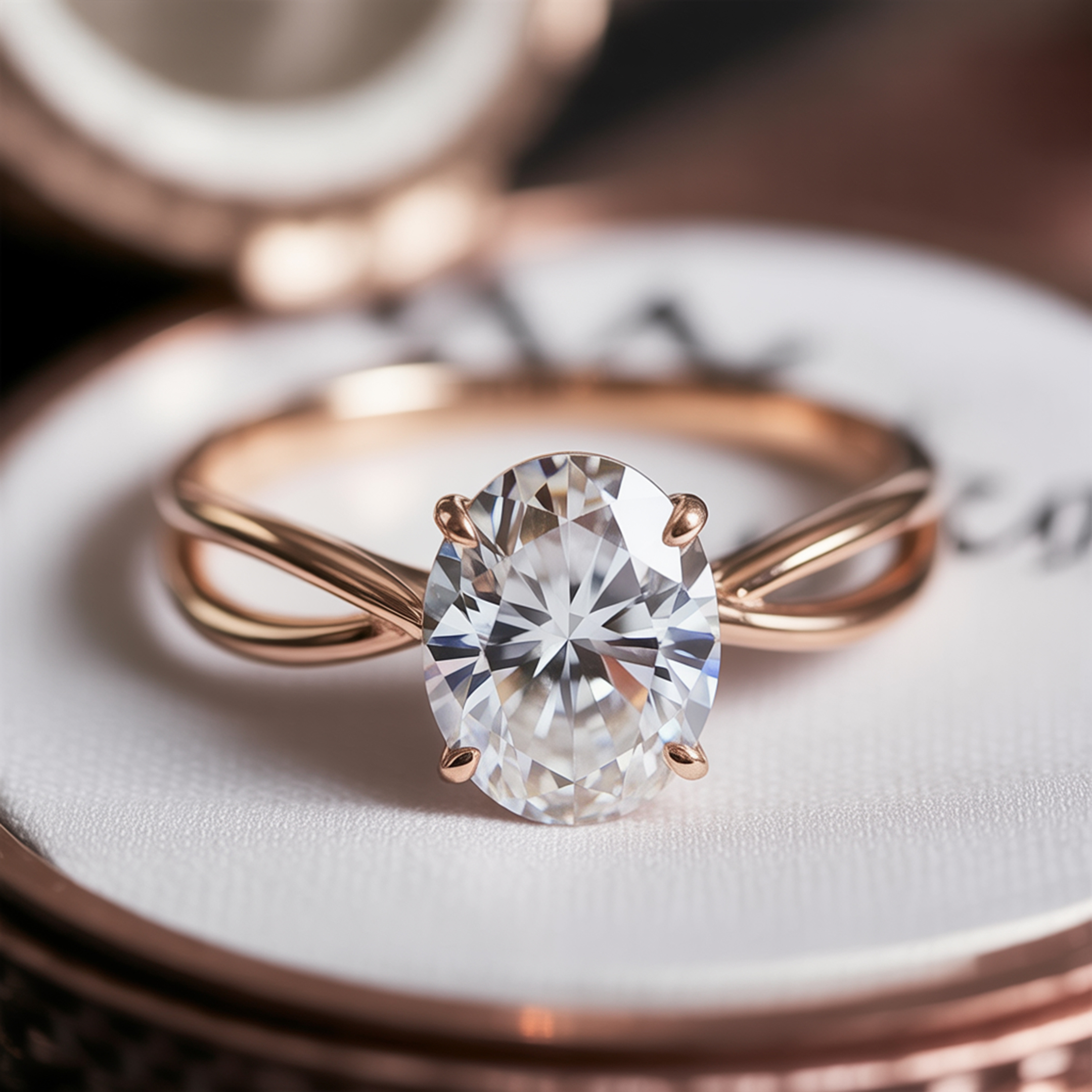 The Luna - Infinity Moissanite Ring