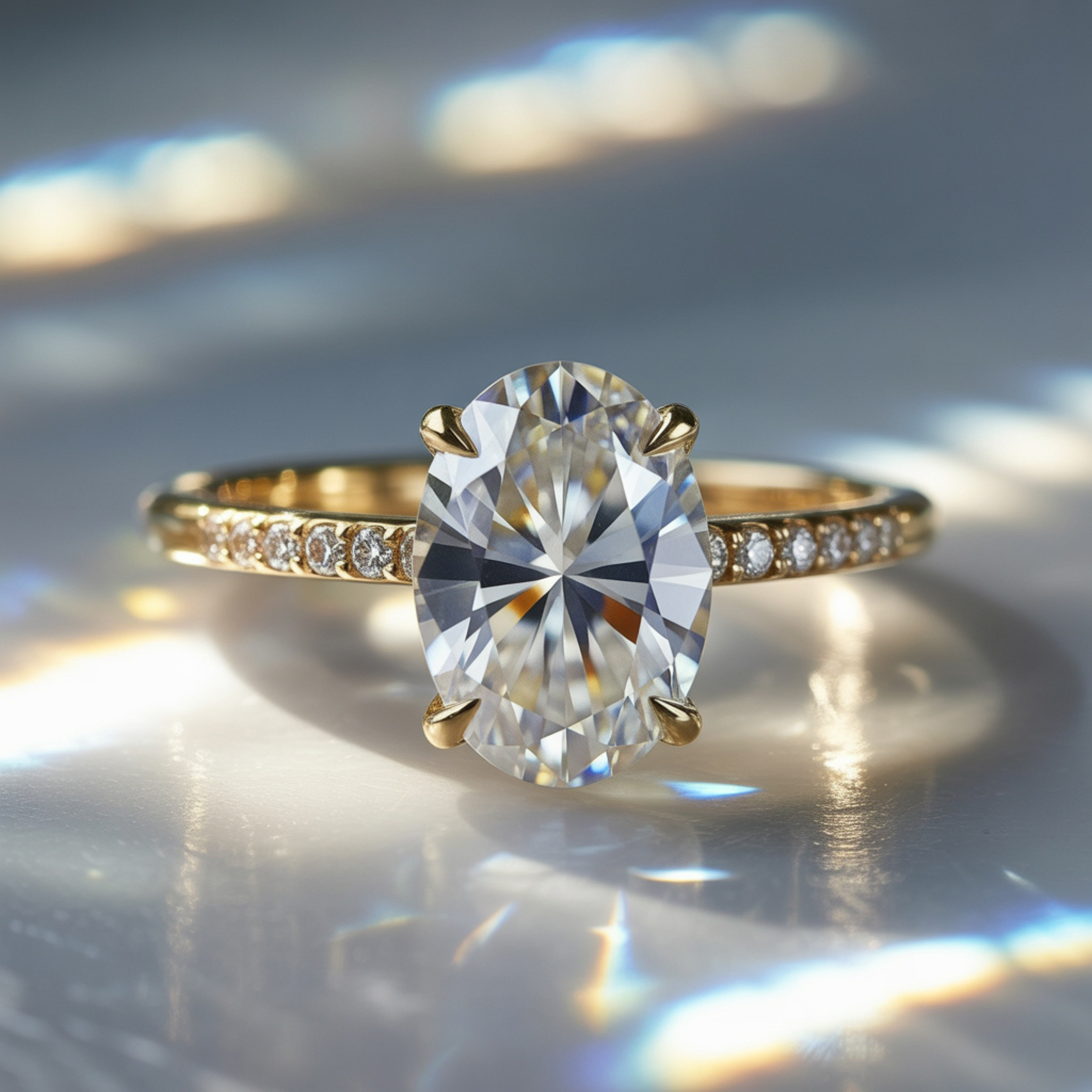Der Opaline 1CT Moissanite Ring