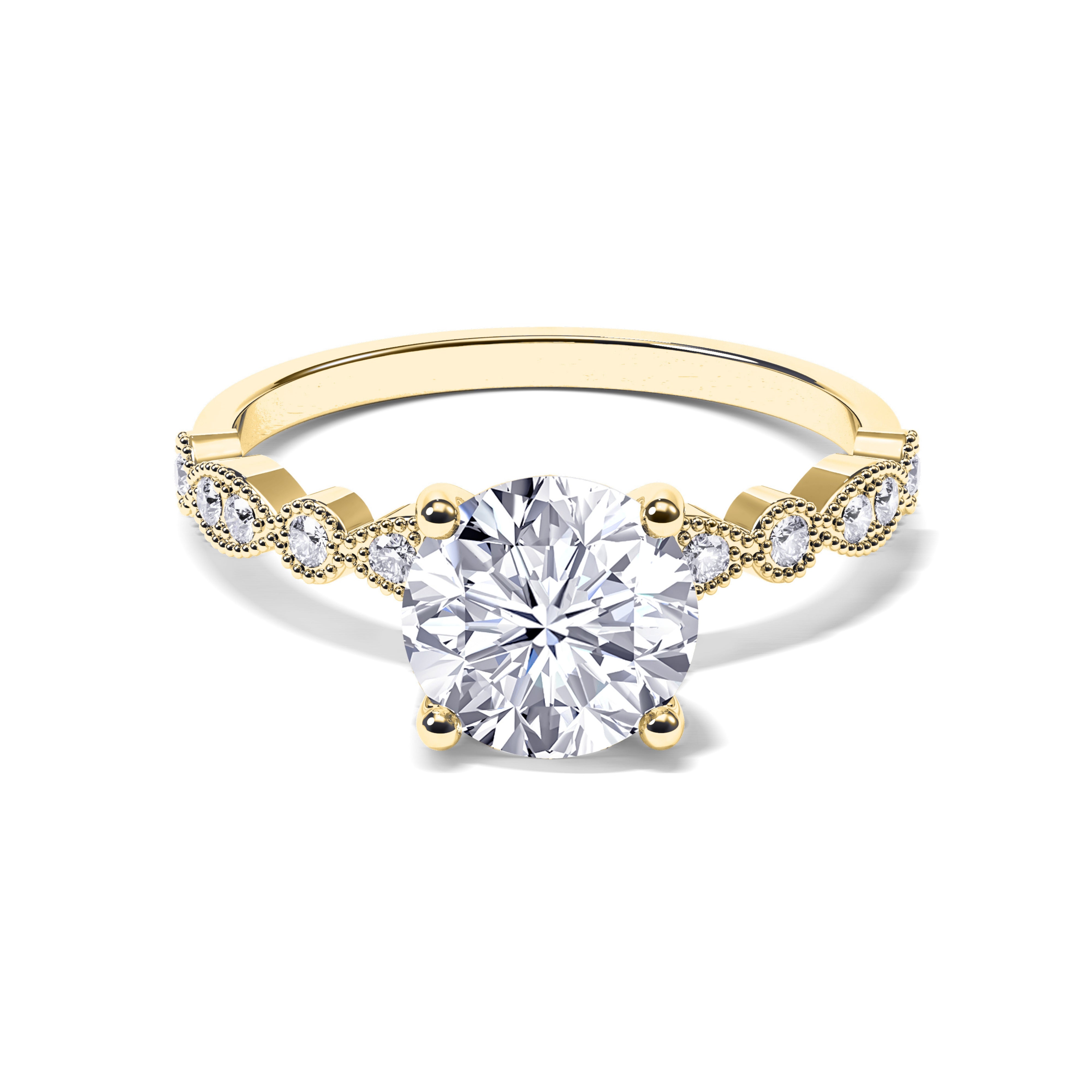 The Brilliant - Gold - Moissanite