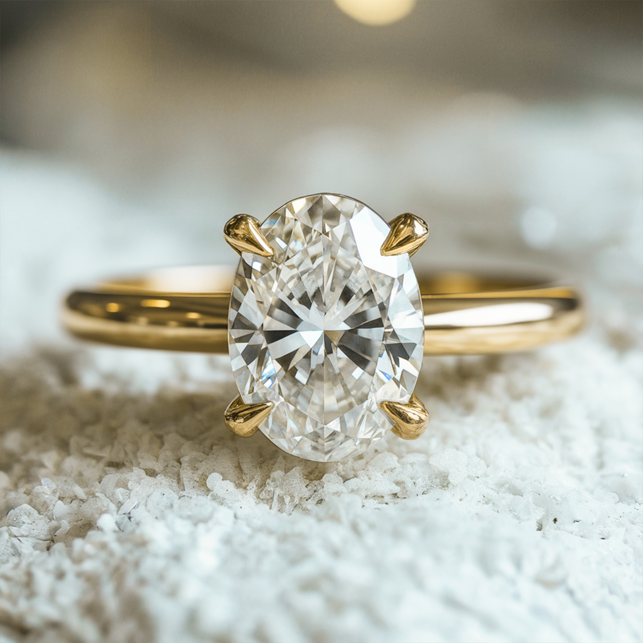 De Celestine - Solitaire Moissanite Ring