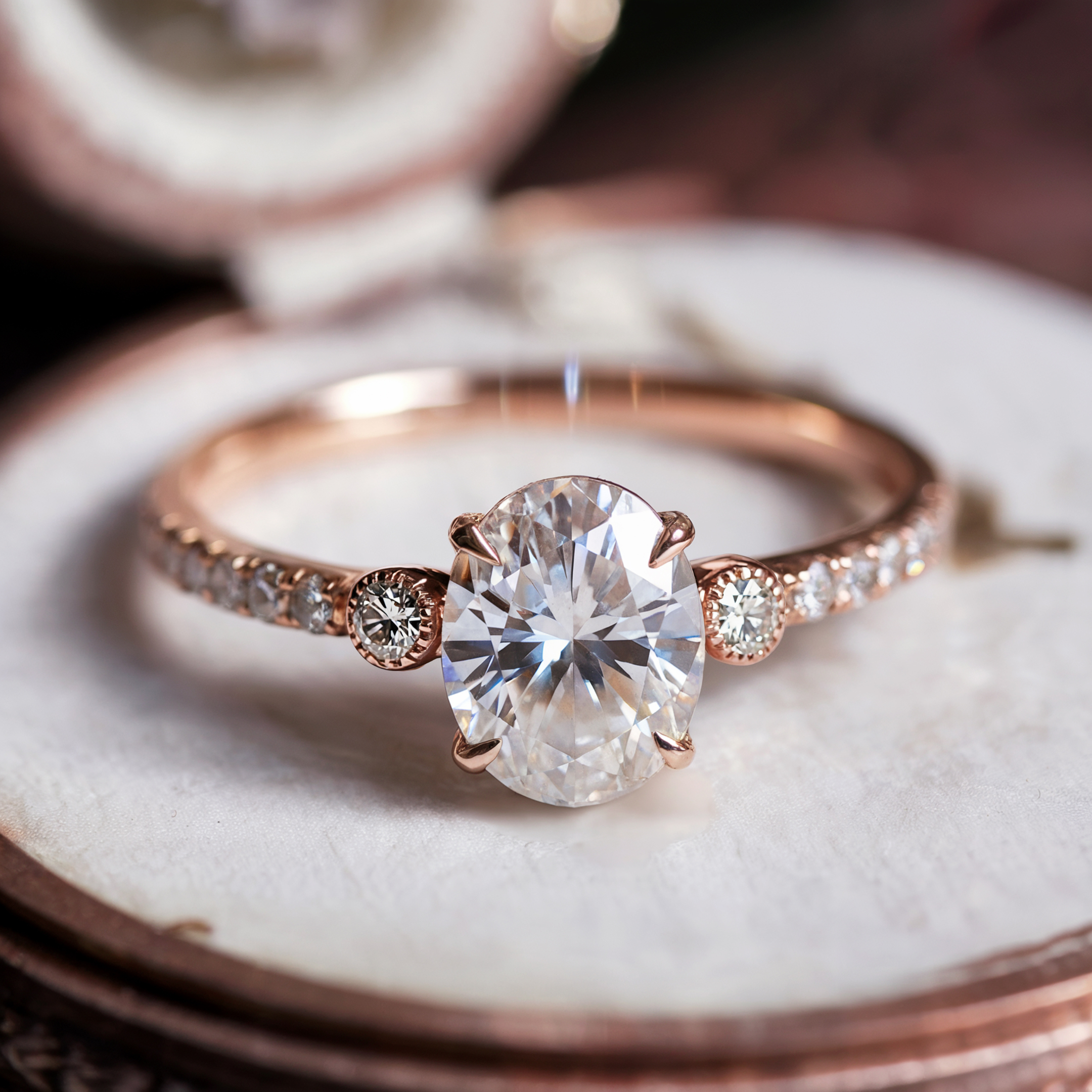 De Luna 1CT Moissanite Ring