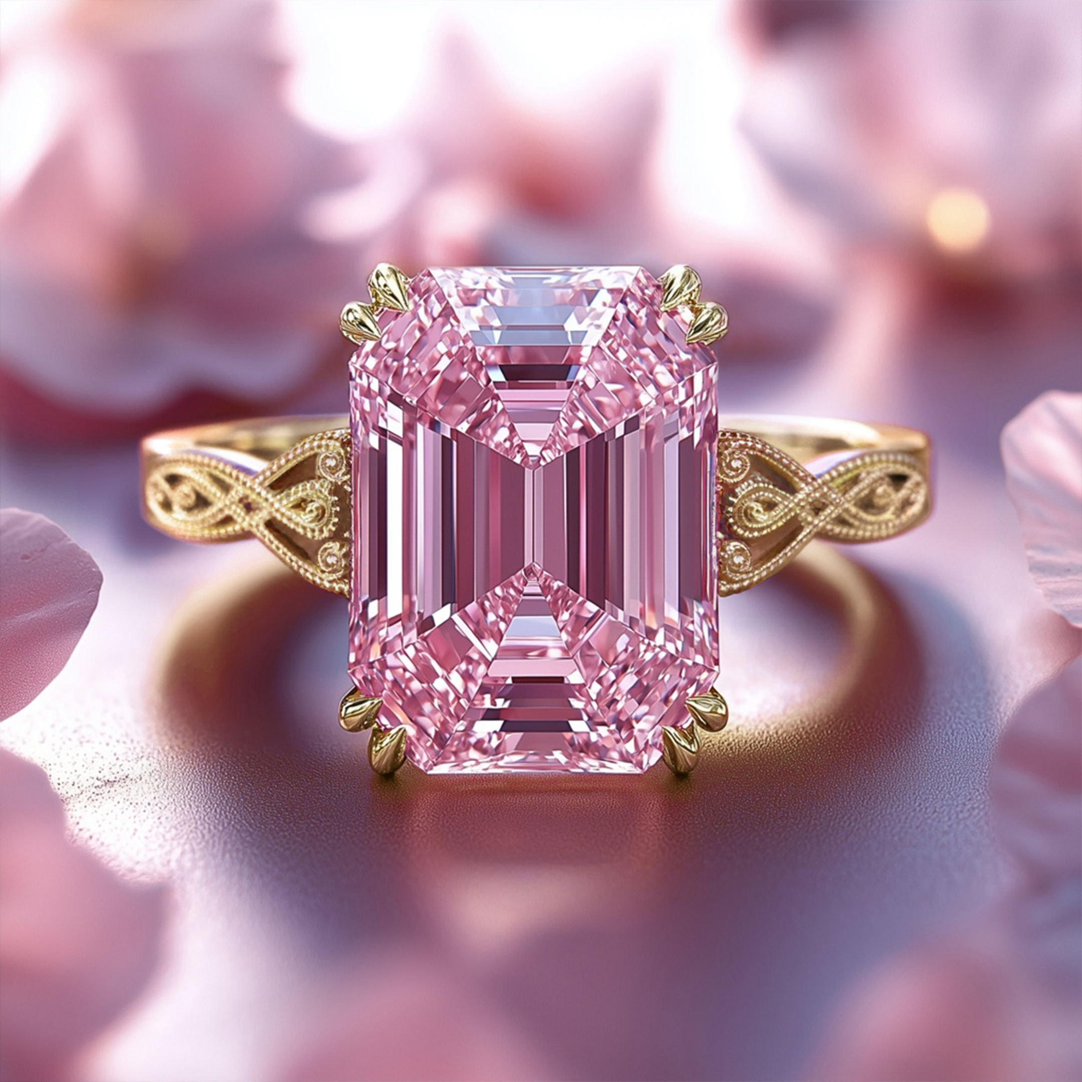 The Camilla - Vintage Moissanite Ring