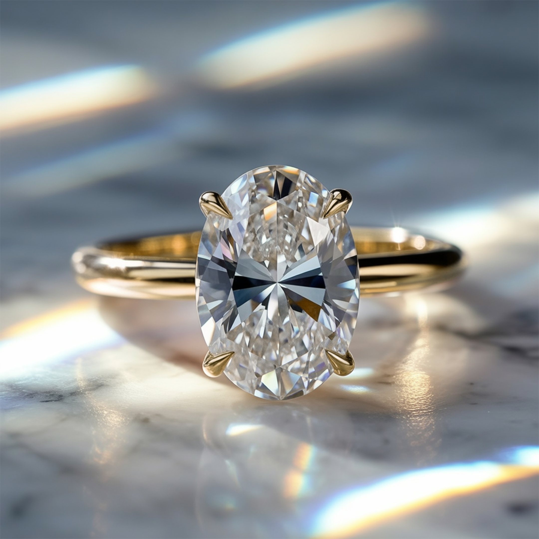 De Opaline - Solitaire Moissanite Ring
