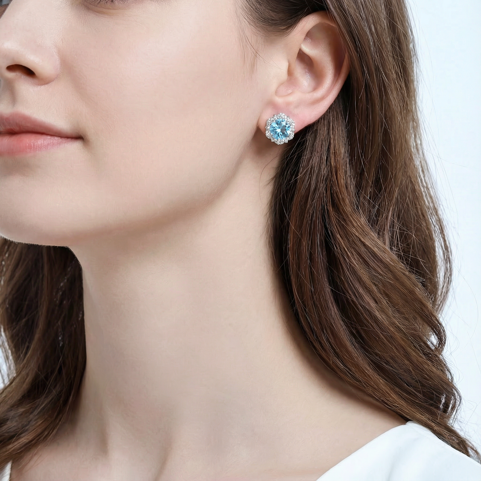 The Aerith Halo Studs - S925 Sterling Silver