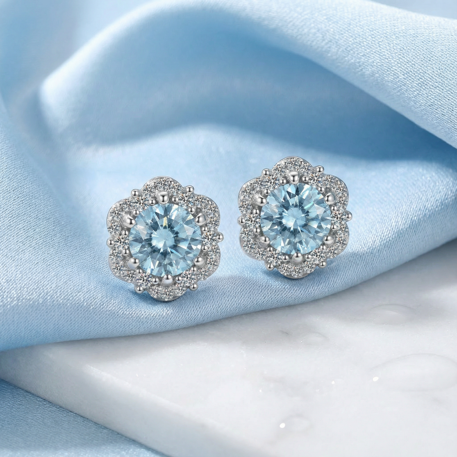 The Aerith Halo Studs - S925 Sterling Silver