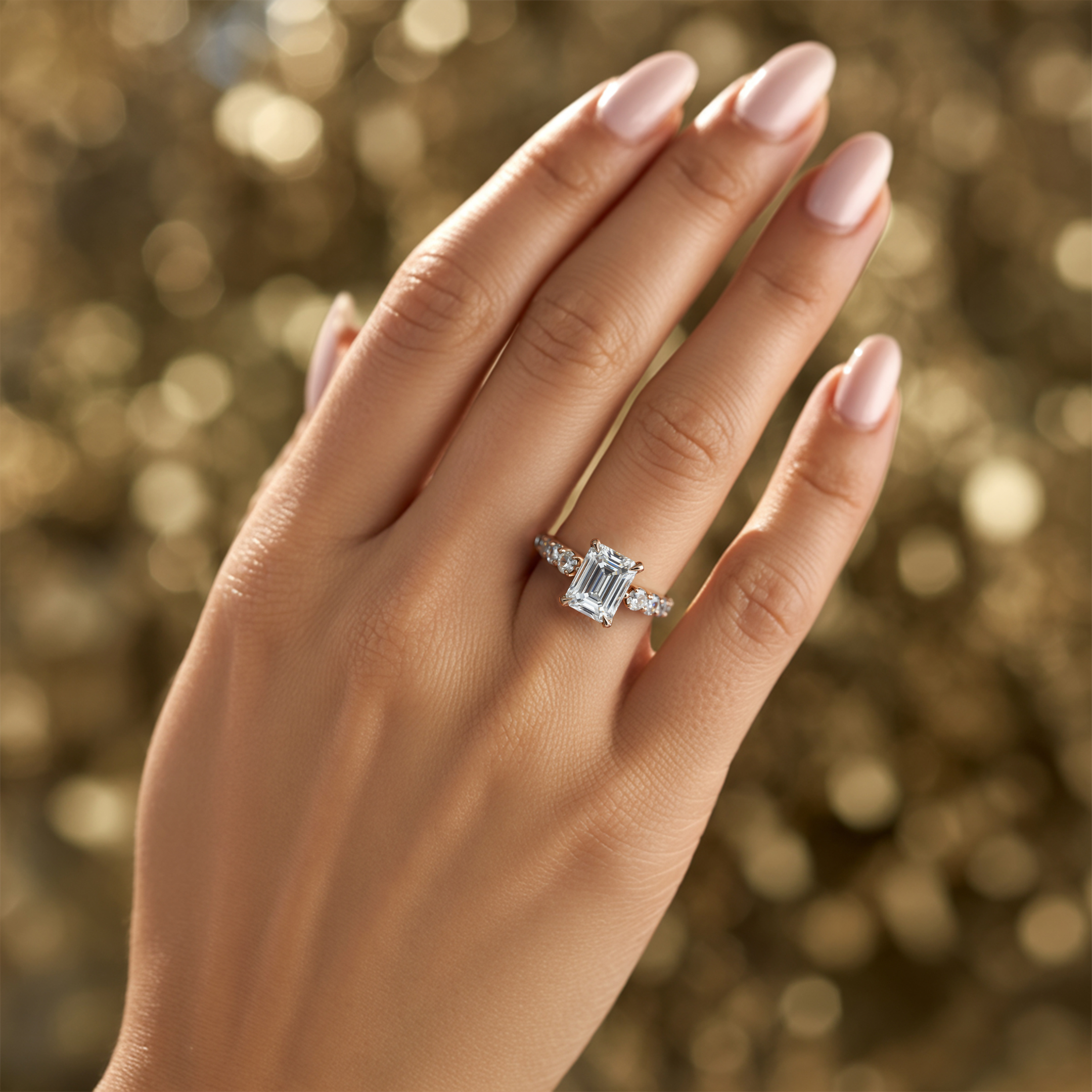 The Celestine - Emerald Cut