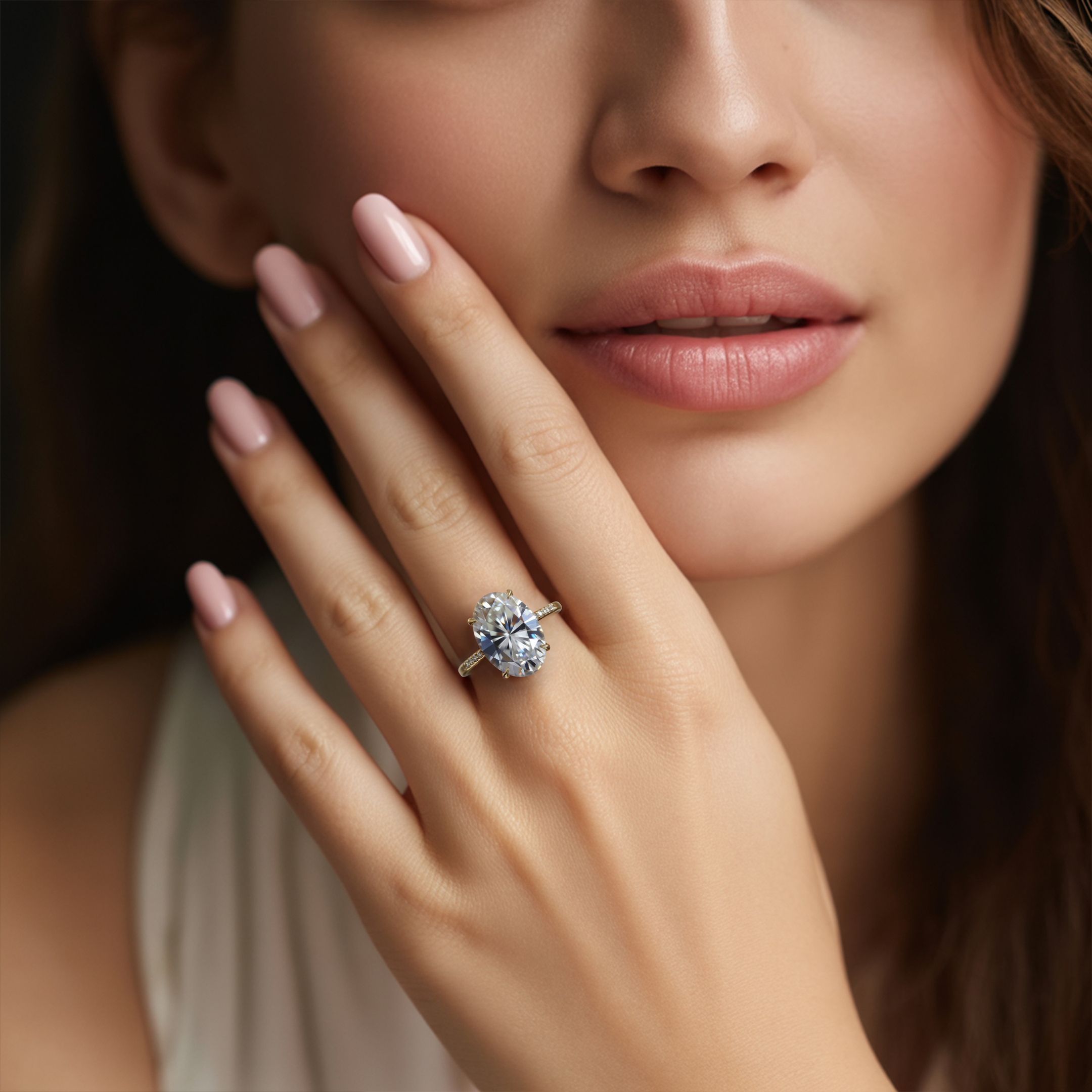Der Opaline 5CT Moissanite Ring