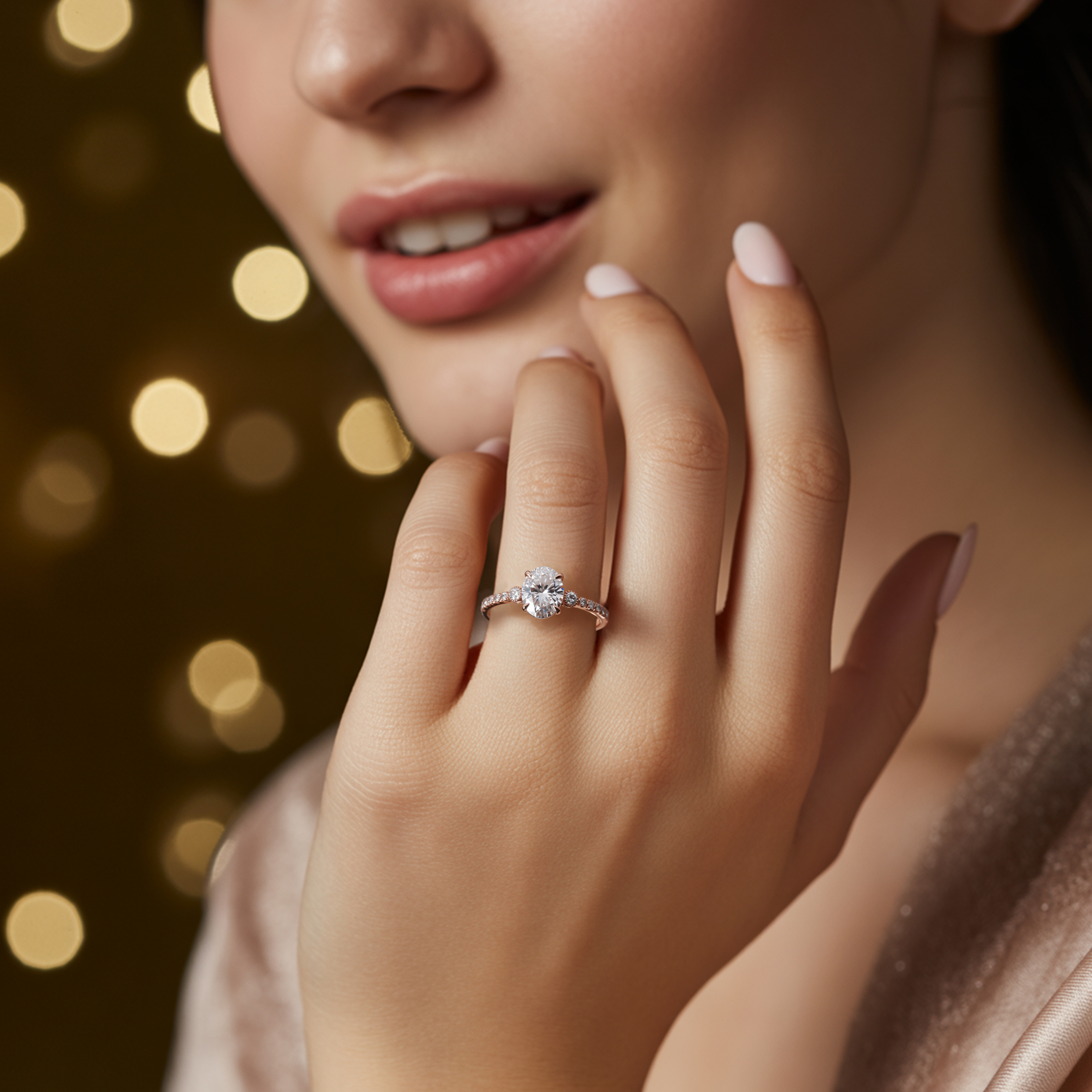 De Luna 1CT Moissanite Ring