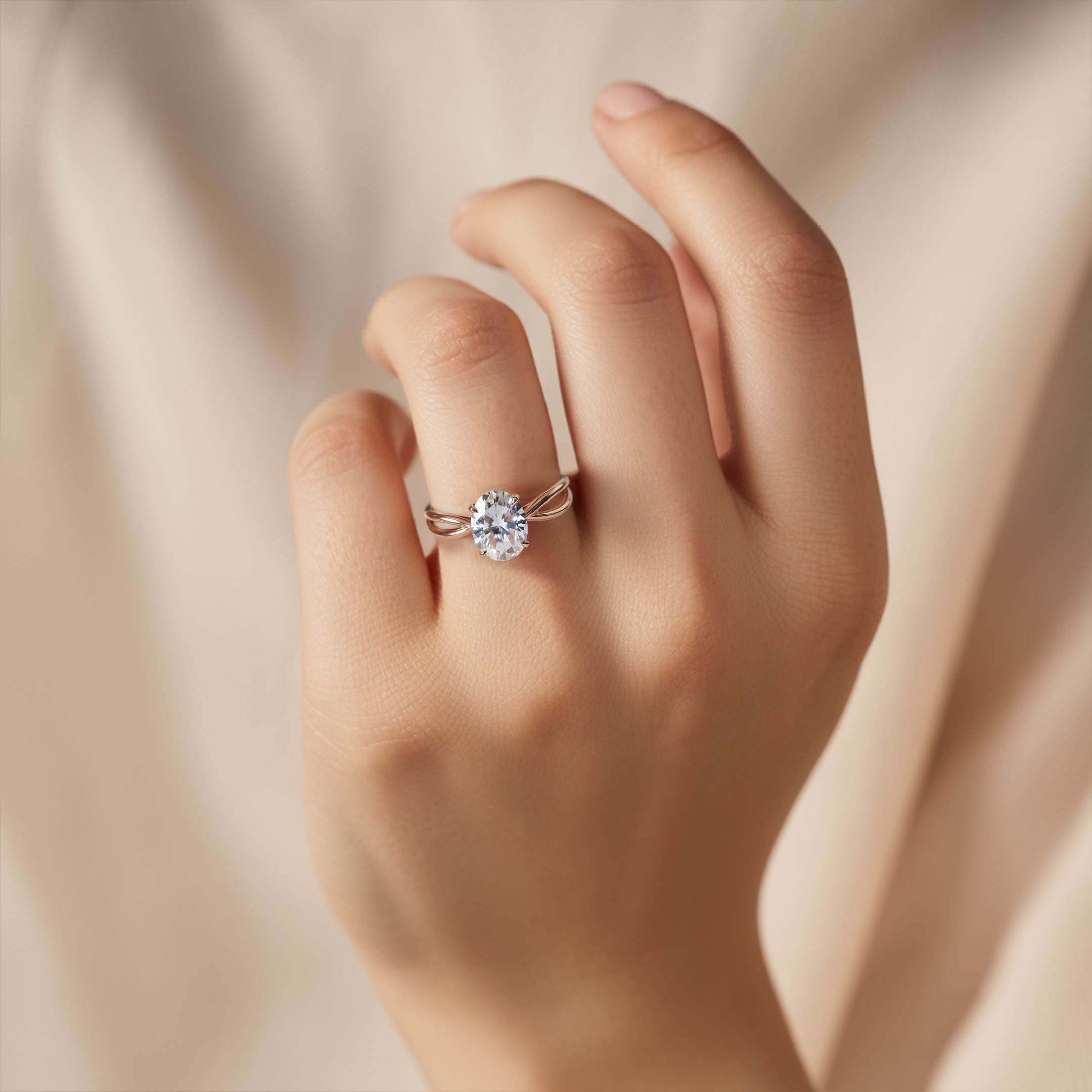 Der Luna - Infinity Moissanit Ring