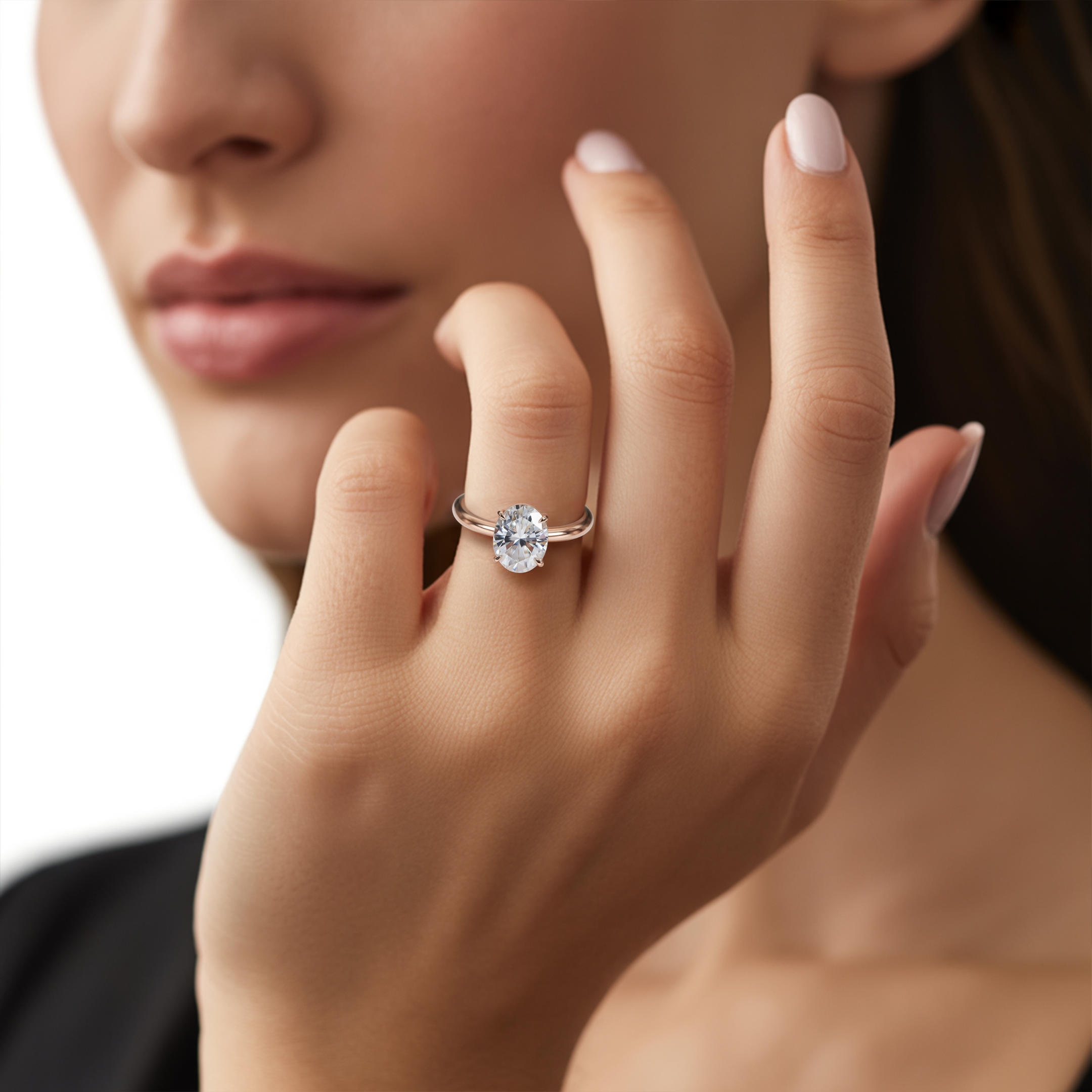 De Luna - Solitaire Moissanite Ring