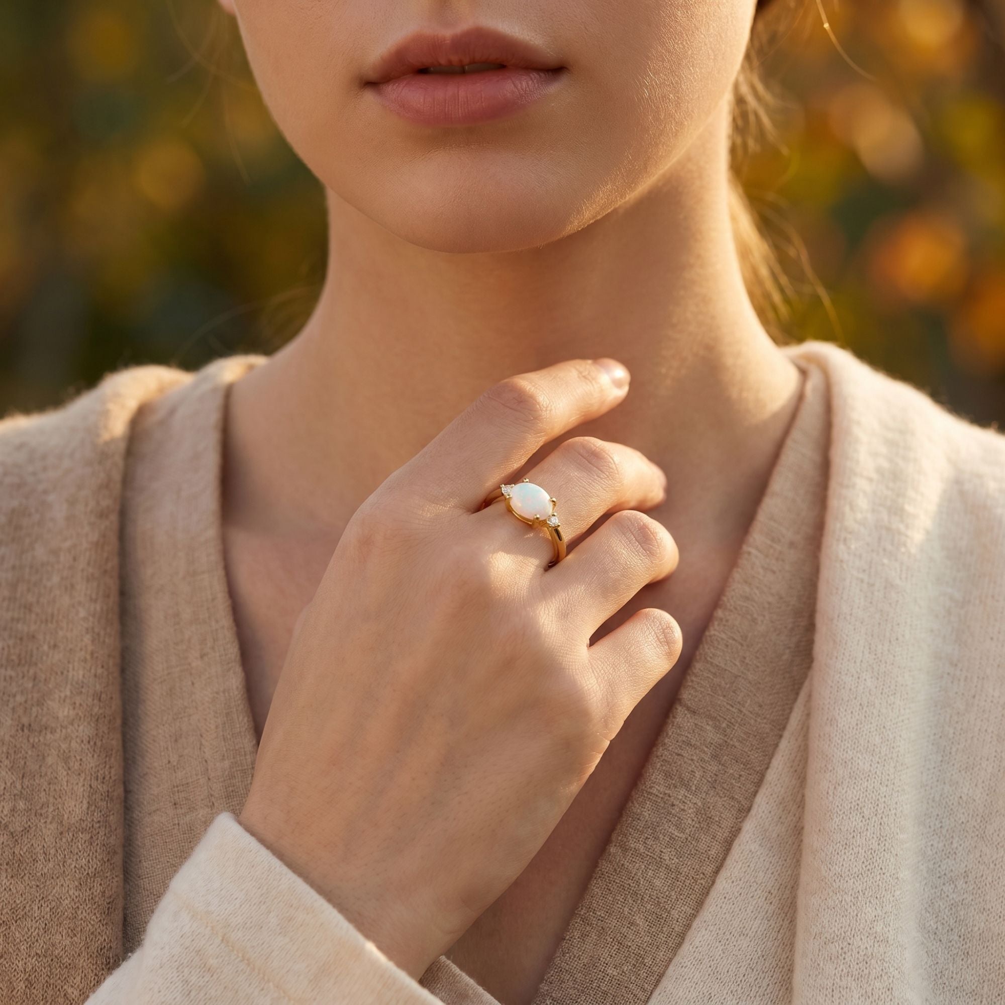 The Majesty Oval Opal Ring