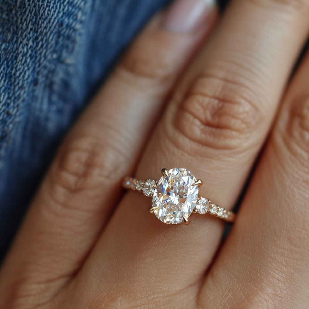 The Luna Rose Gold Promise Ring