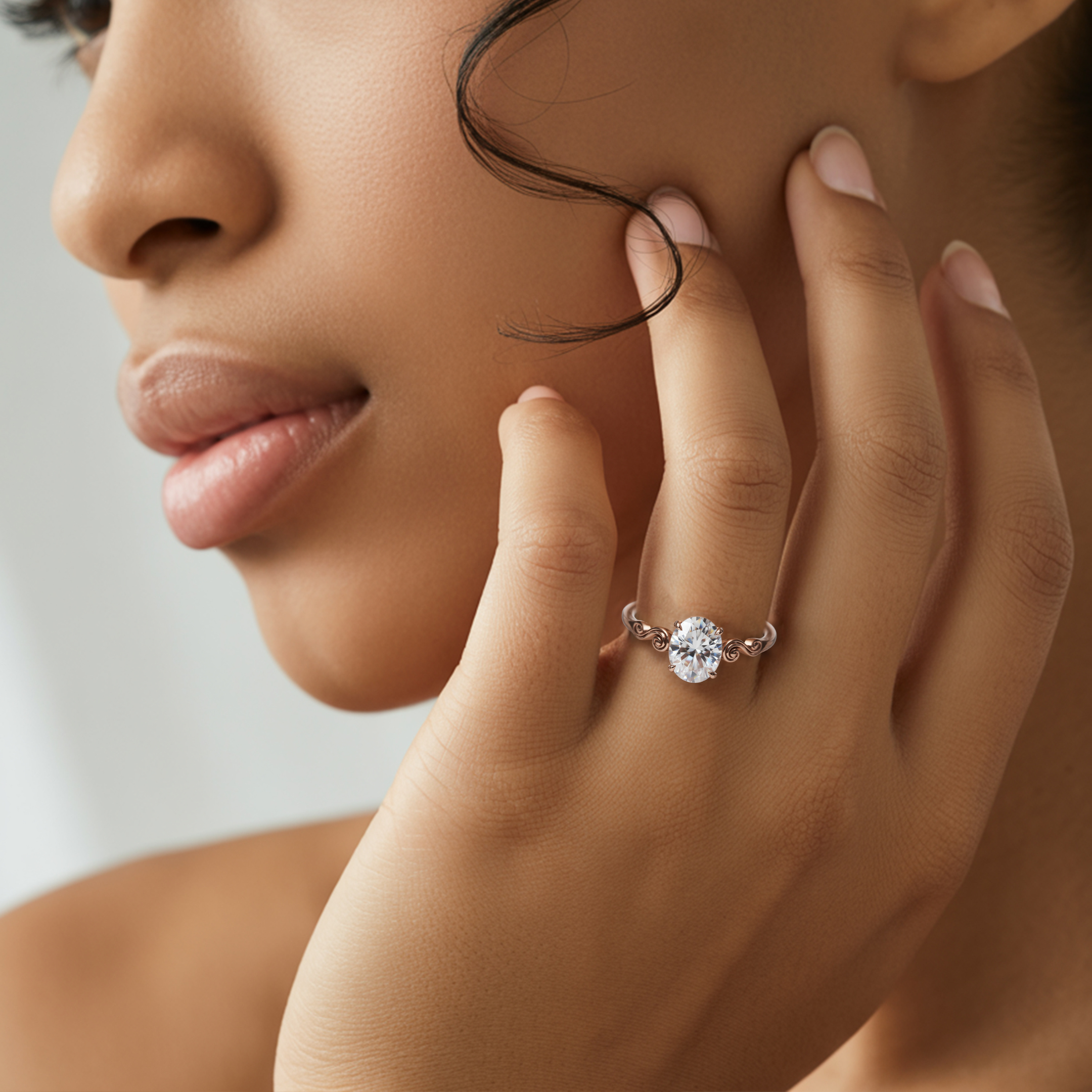 Der Luna - Vintage Moissanit Ring