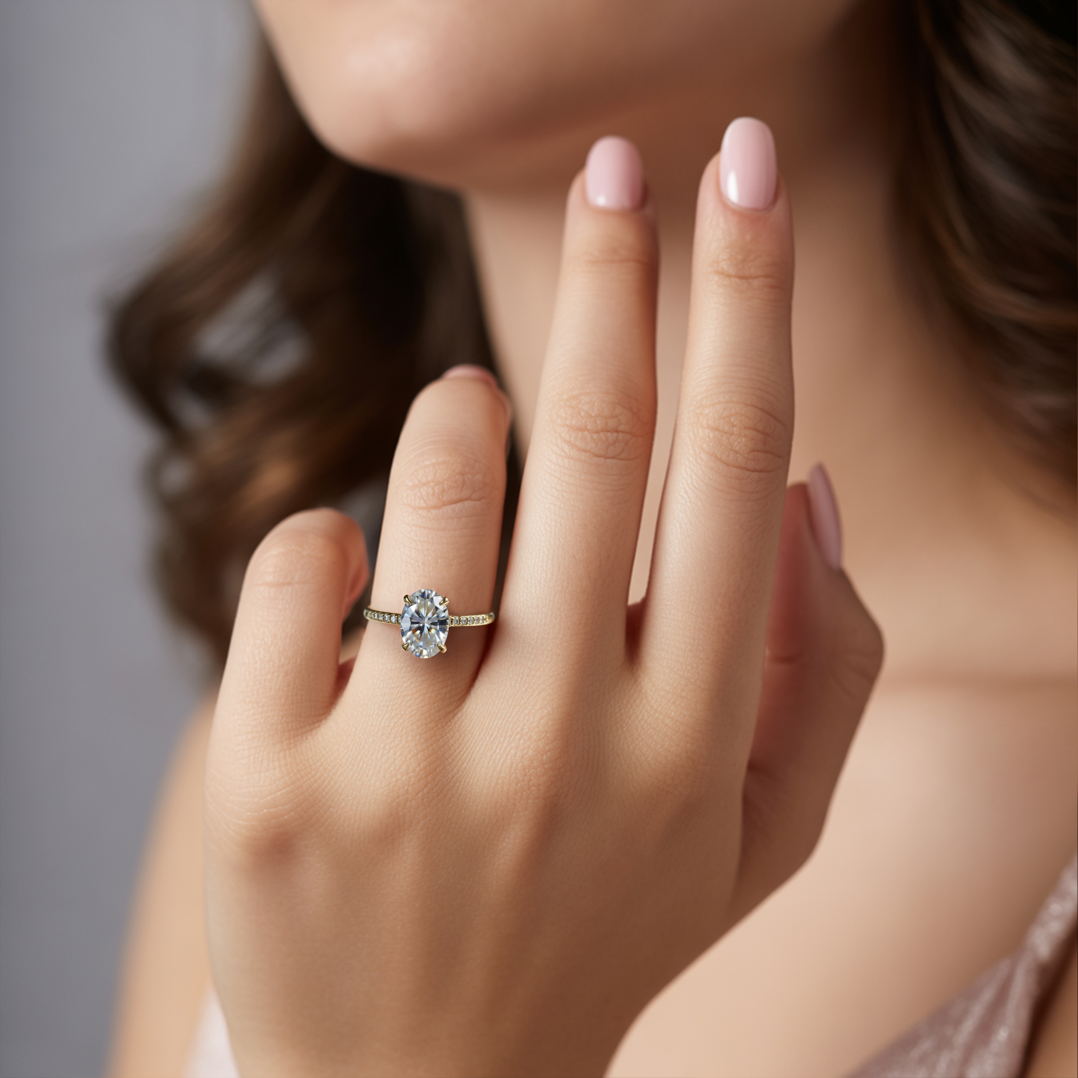 Der Opaline 1CT Moissanite Ring