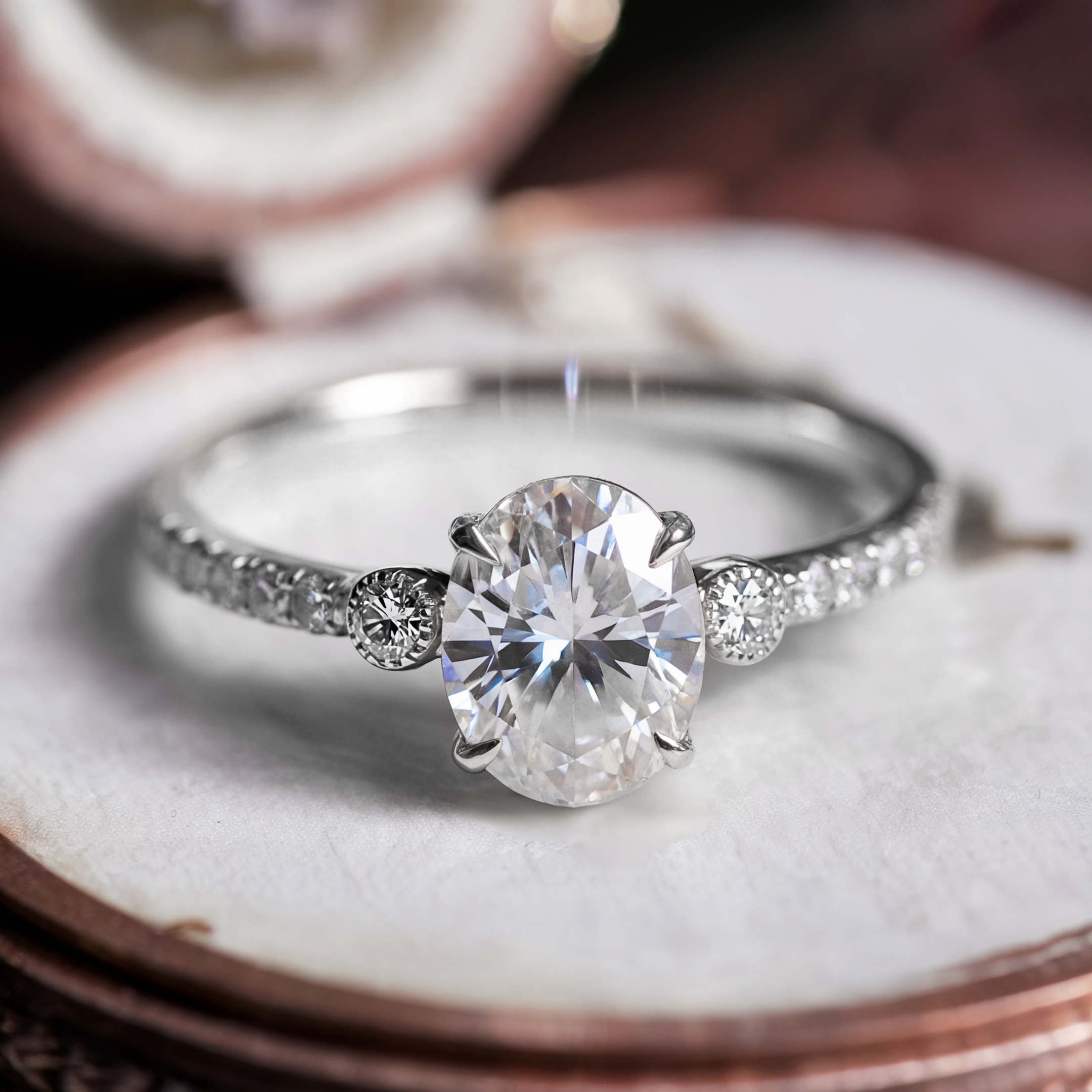 De Luna 1CT Moissanite Ring