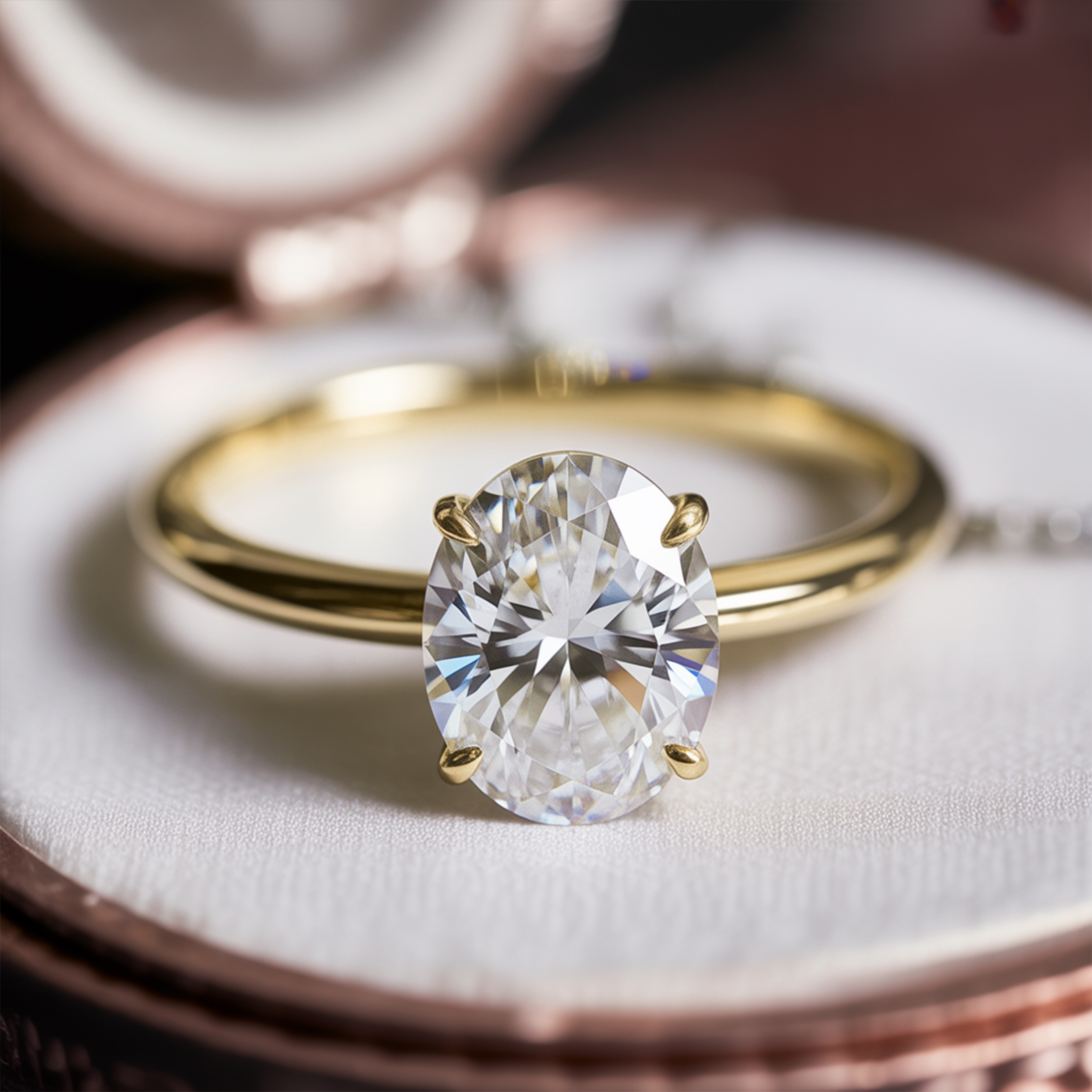 De Luna - Solitaire Moissanite Ring
