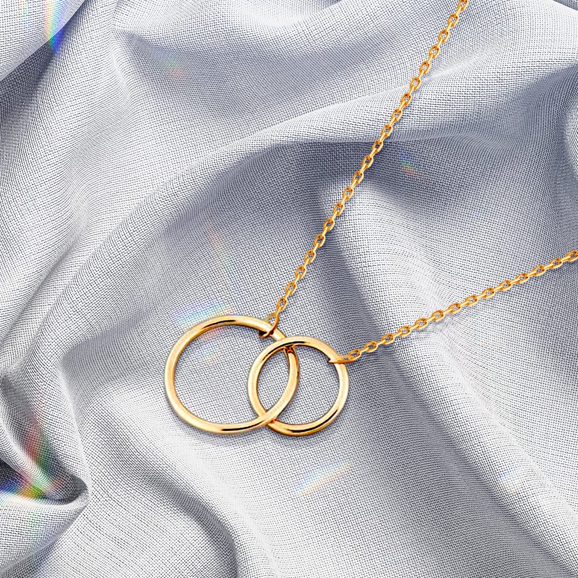 Mutter & Tochter | Für immer miteinander verbunden | 18K Goldkette