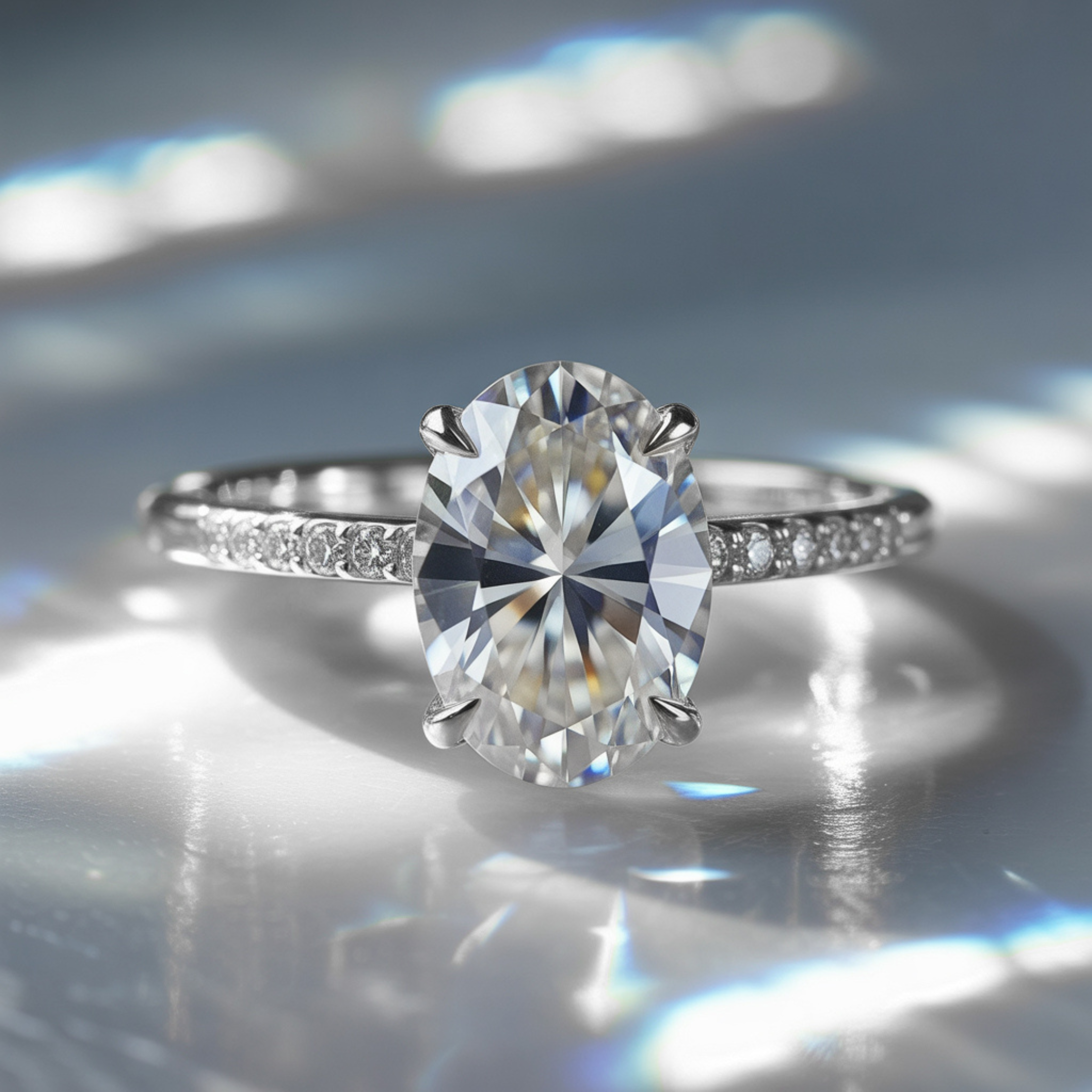 Der Opaline 1CT Moissanite Ring