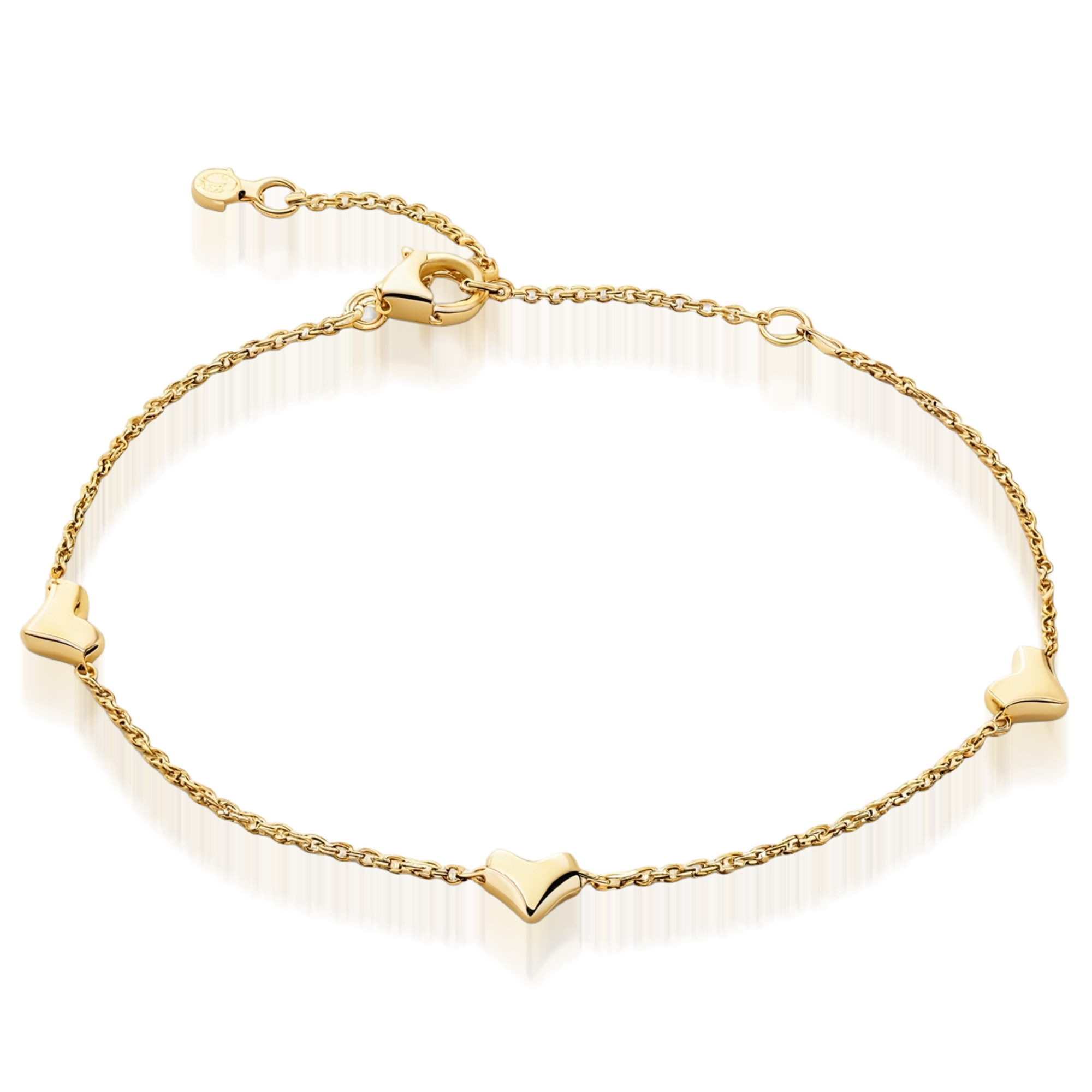 Gliederkette mit drei Herzen