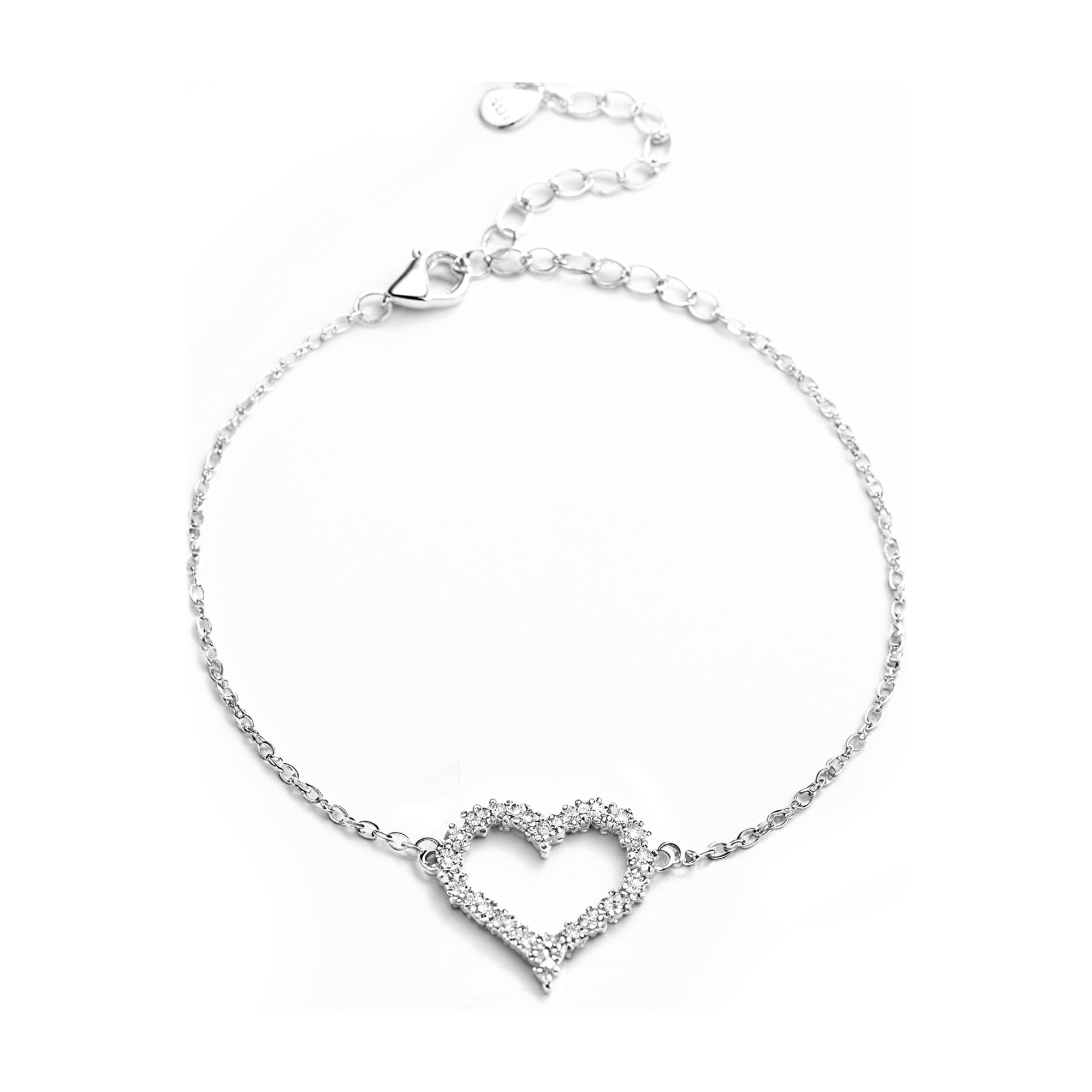 Herzarmband mit Diamant-Akzent
