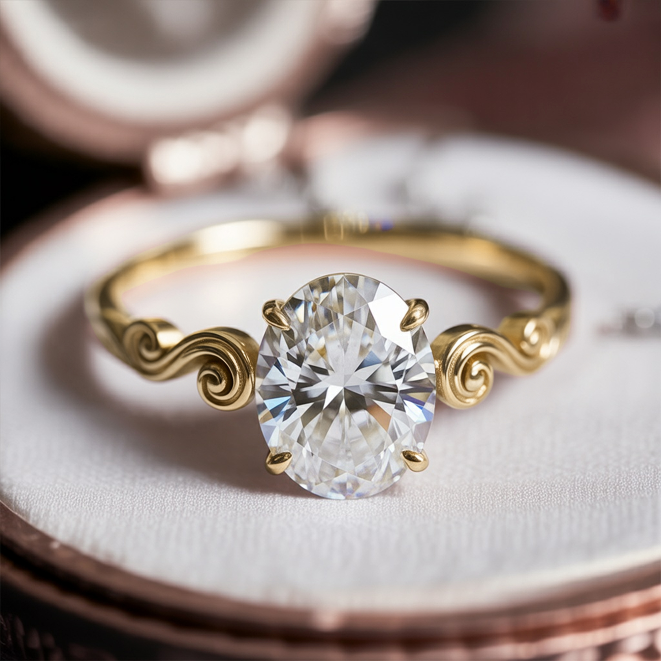 Der Luna - Vintage Moissanit Ring