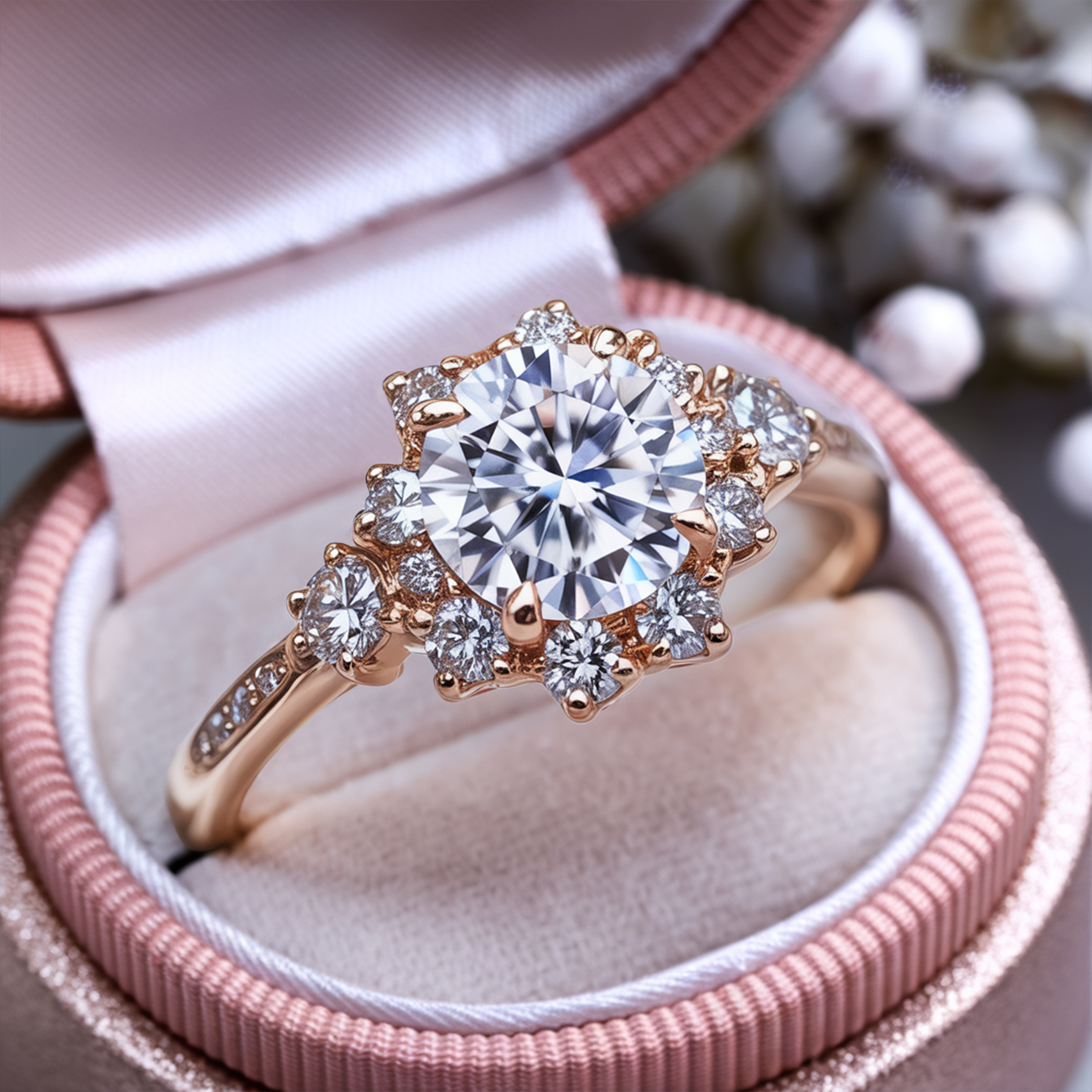The Bethany - White Moissanite Ring