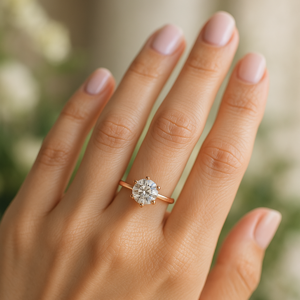 Free 0.3CT Moissanite Ring in S925 Sterling Silver