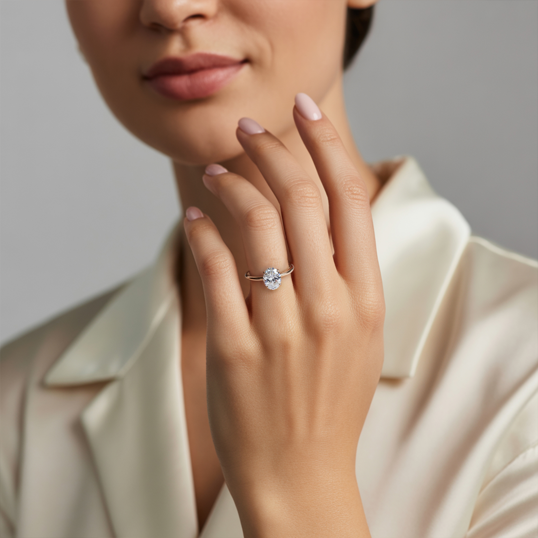 De Luna - Solitaire Moissanite Ring