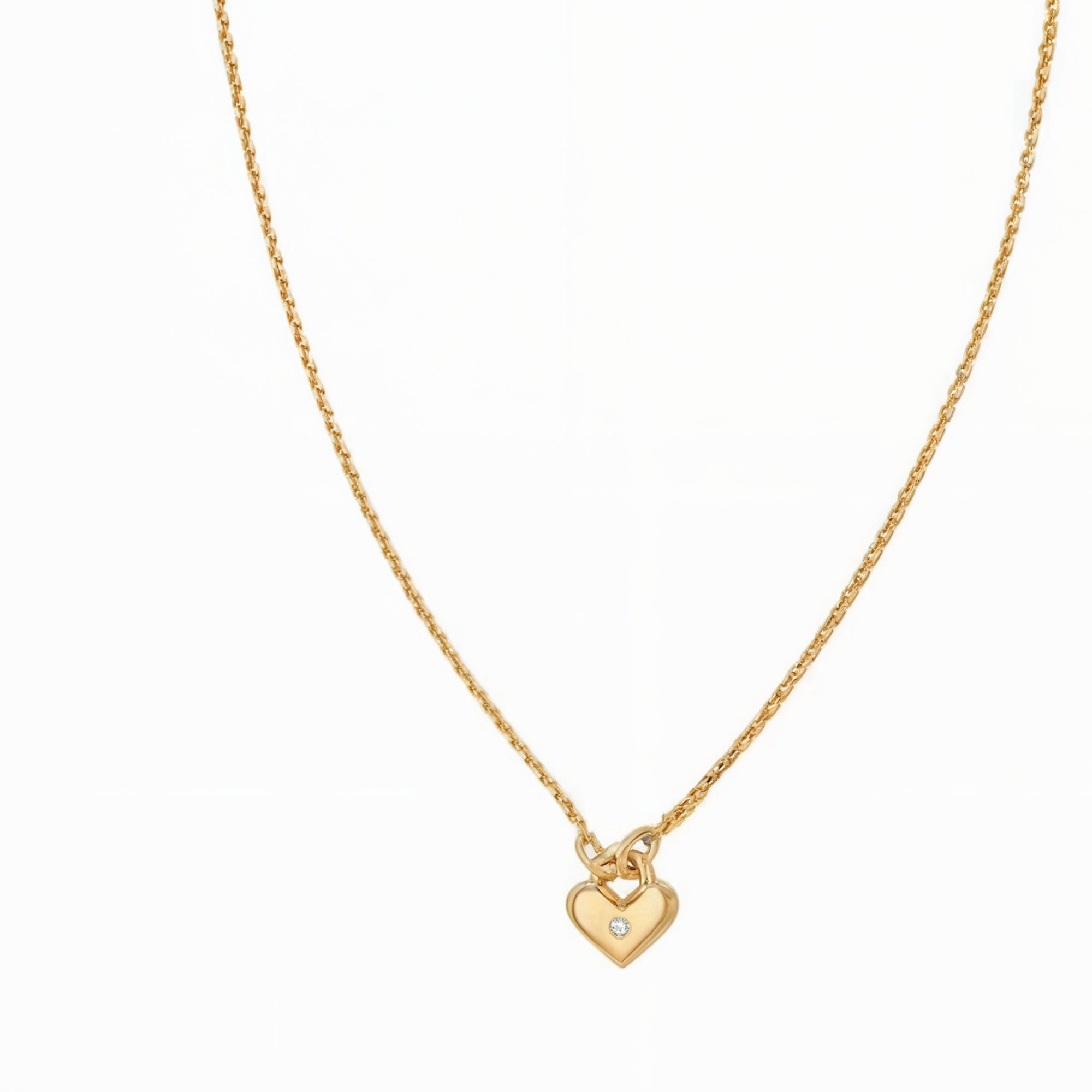 De Liefde Diamant Mini Hart Ketting