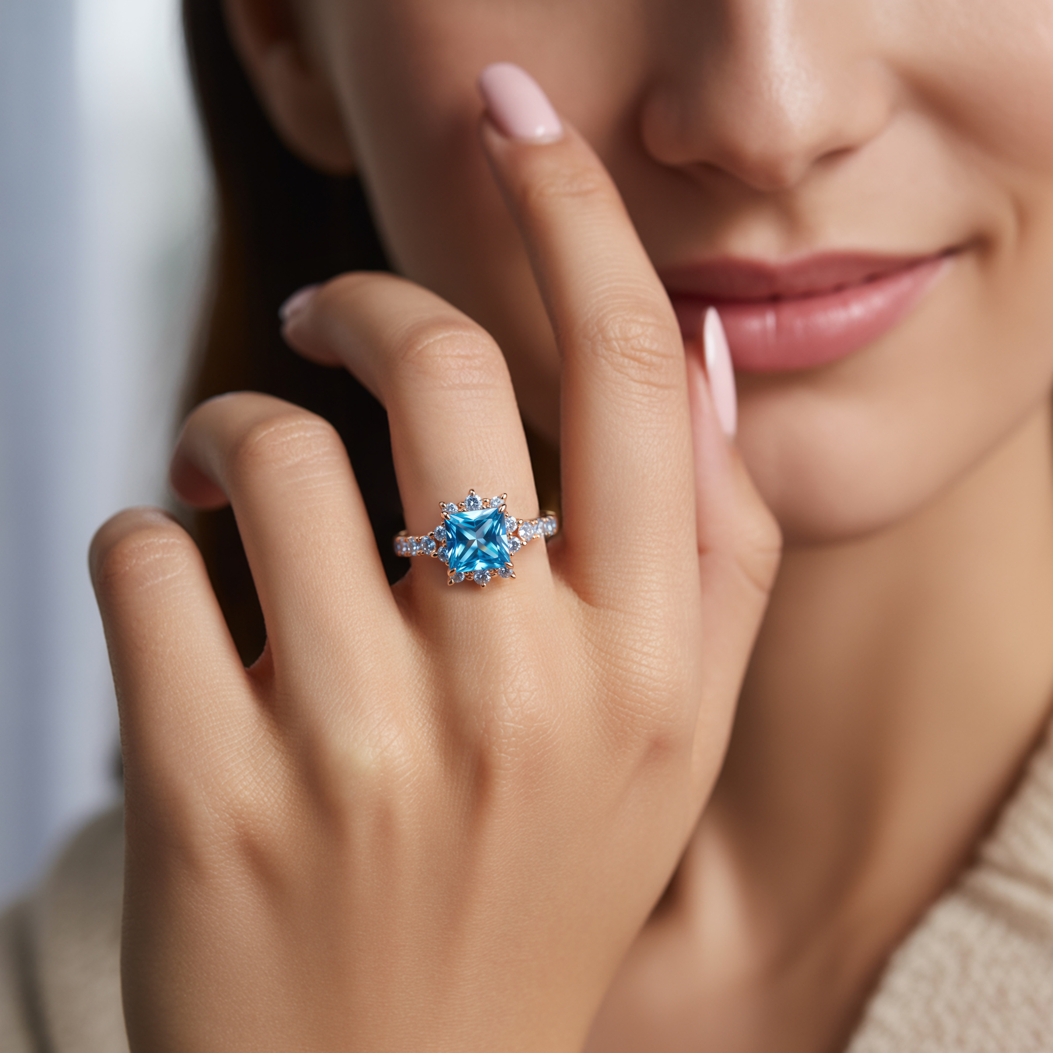 The Caterina Vintage Moissanite Ring