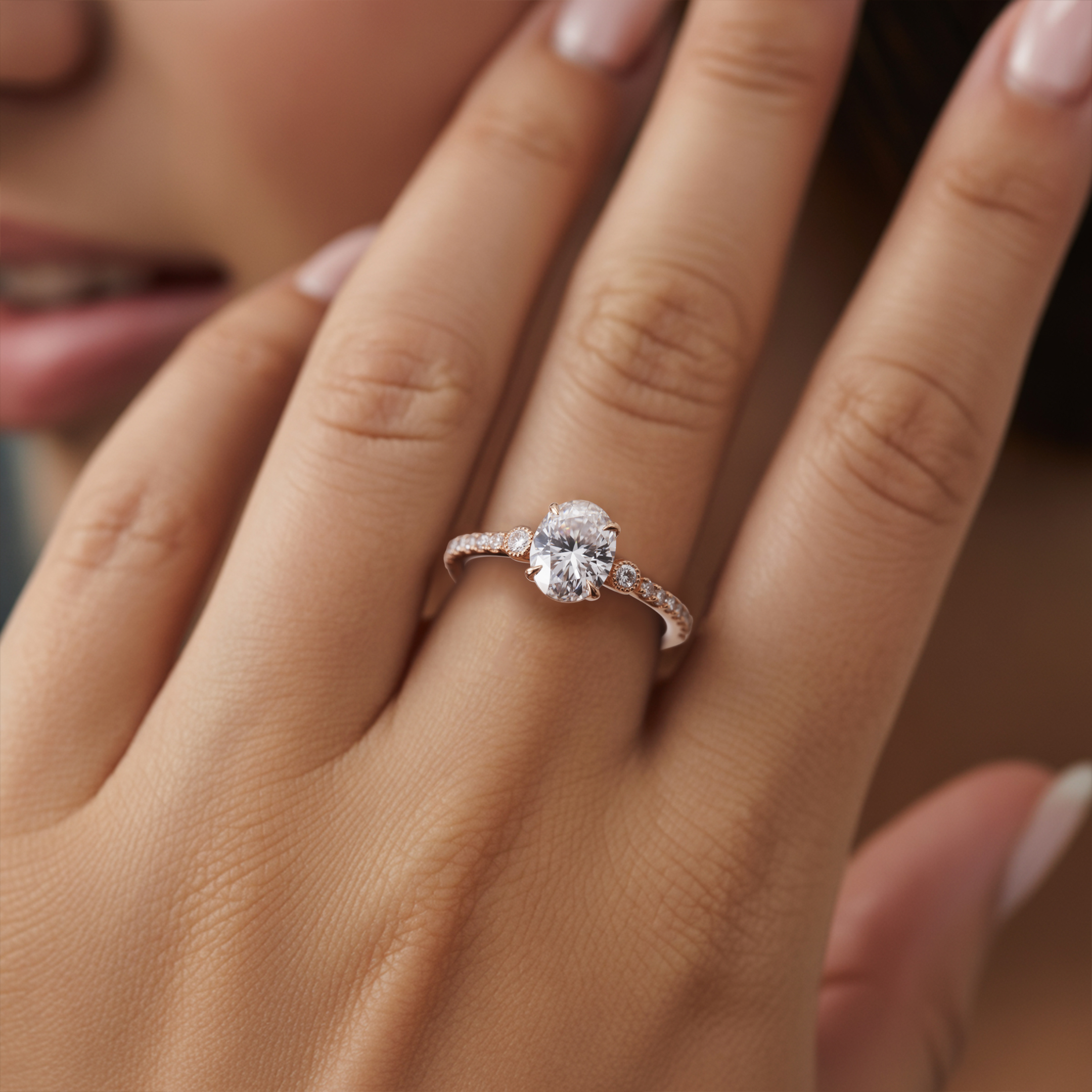 De Luna 1CT Moissanite Ring