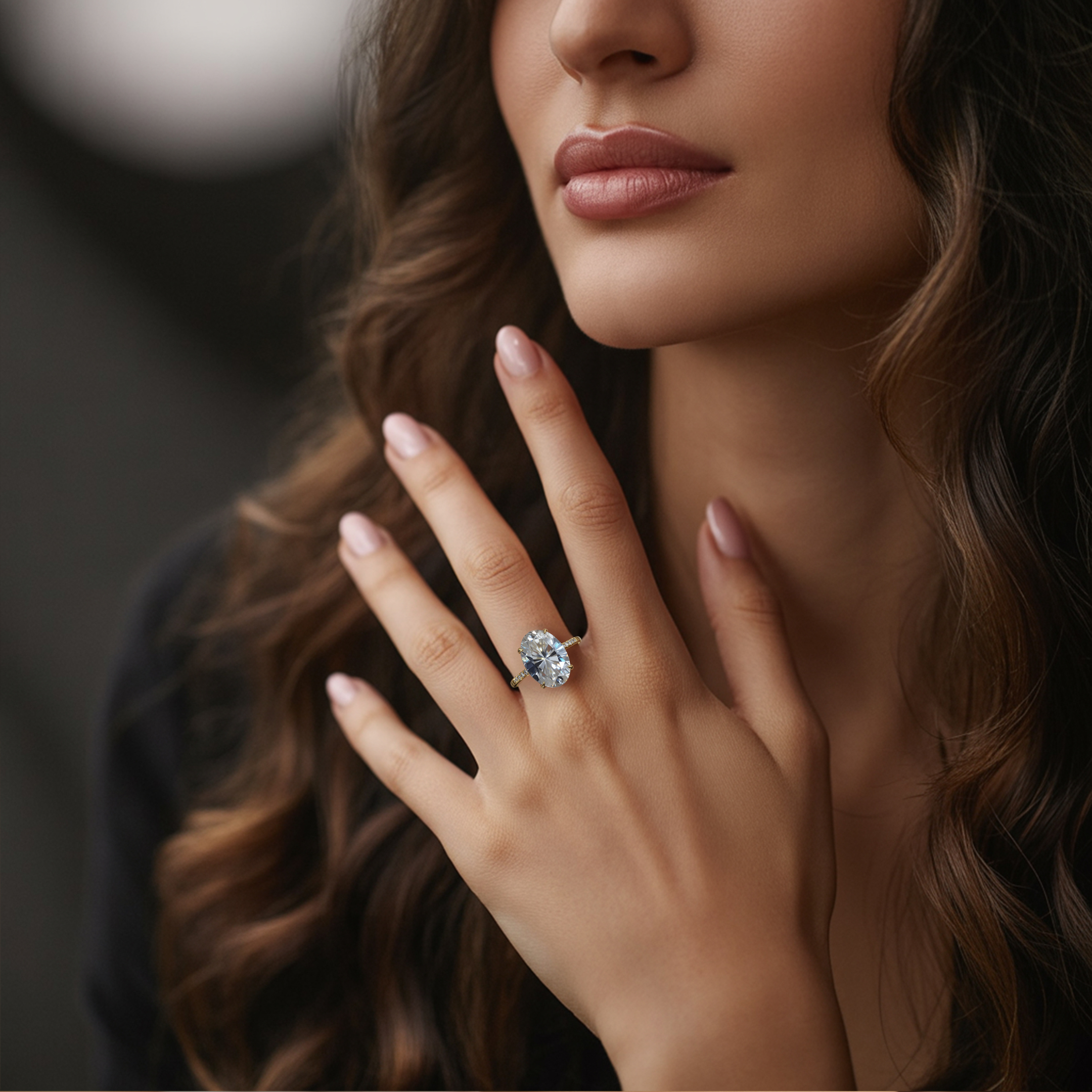 Der Opaline 5CT Moissanite Ring