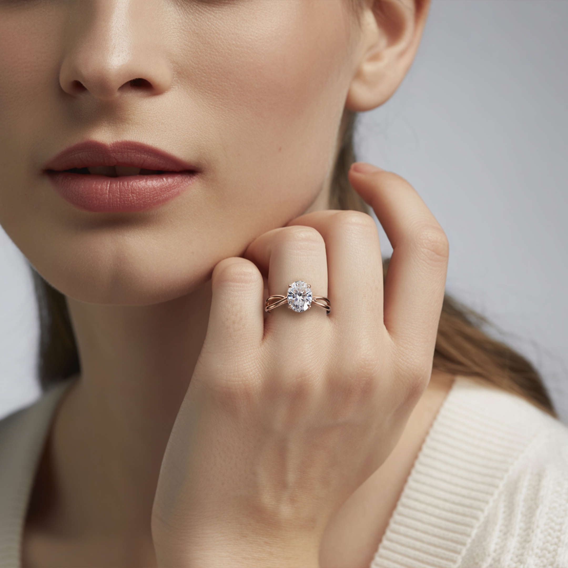 Der Luna - Infinity Moissanit Ring