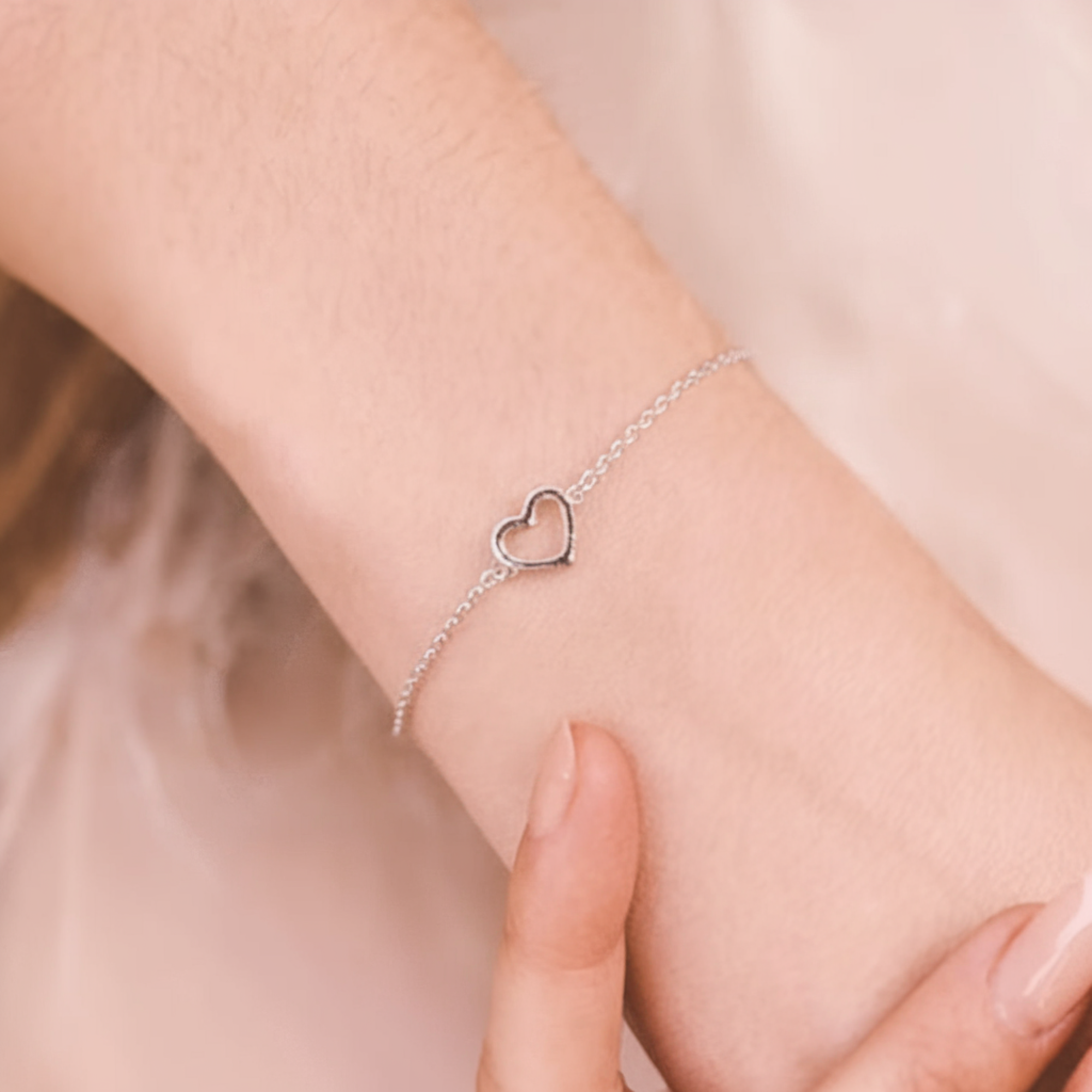 Süßes Herz-Gliederarmband