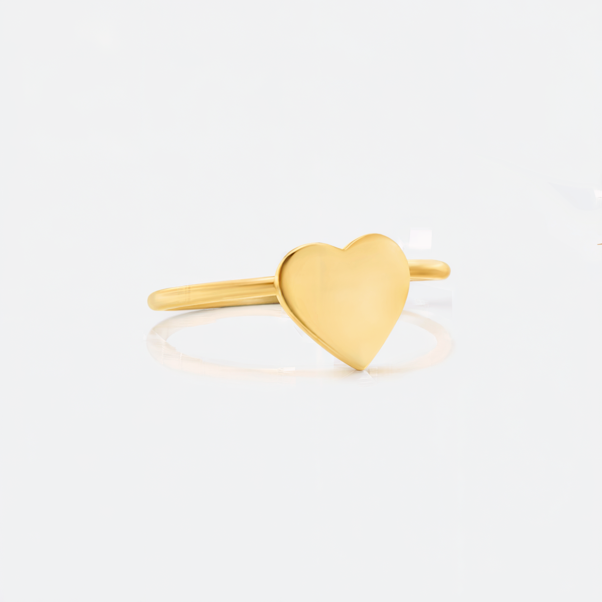Goldener Herzring