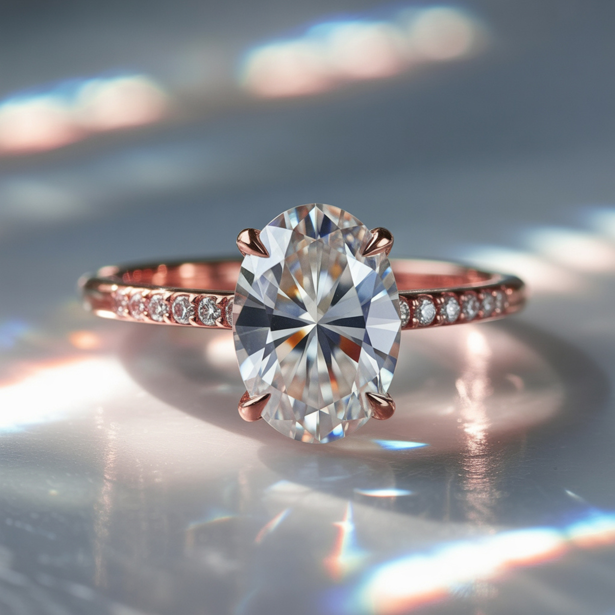 Der Opaline 1CT Moissanite Ring