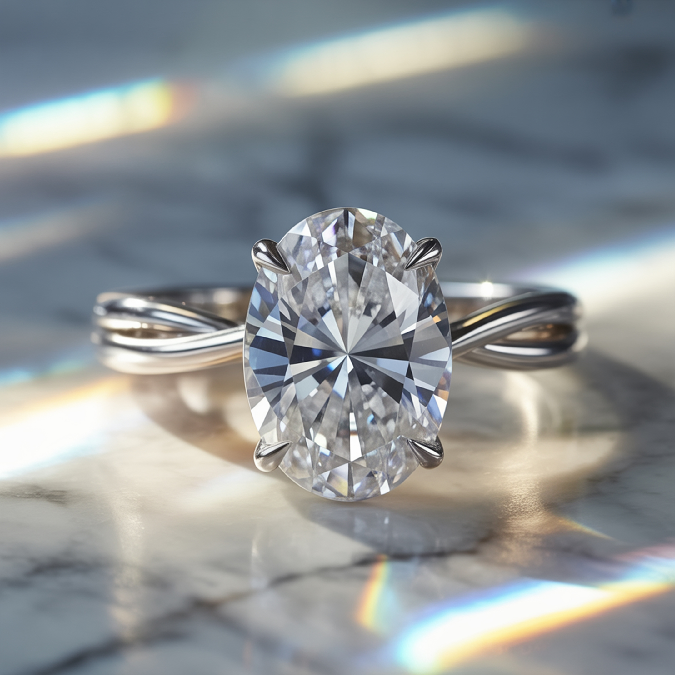 La Opaline - Bague Moissanite Infini