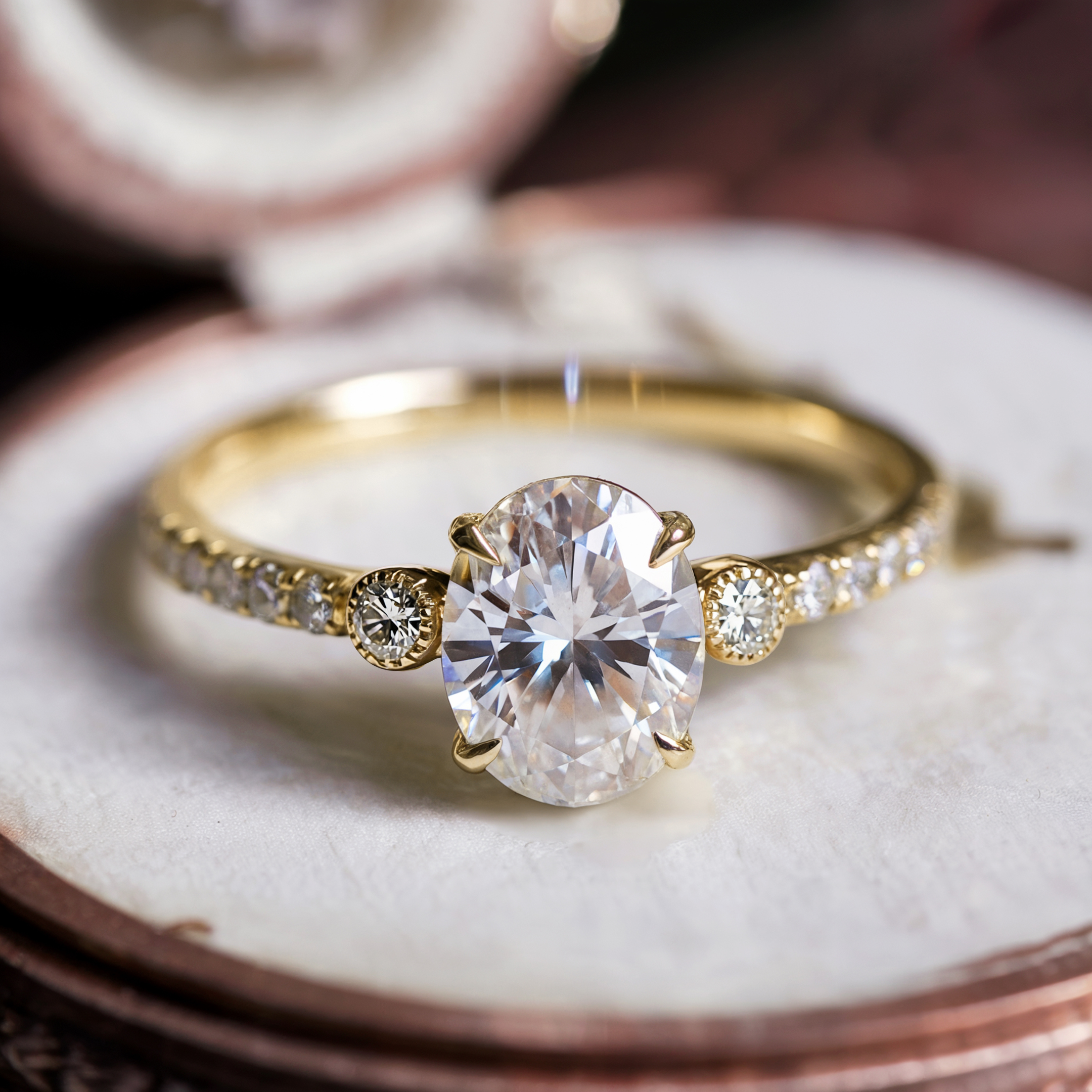 De Luna 1CT Moissanite Ring