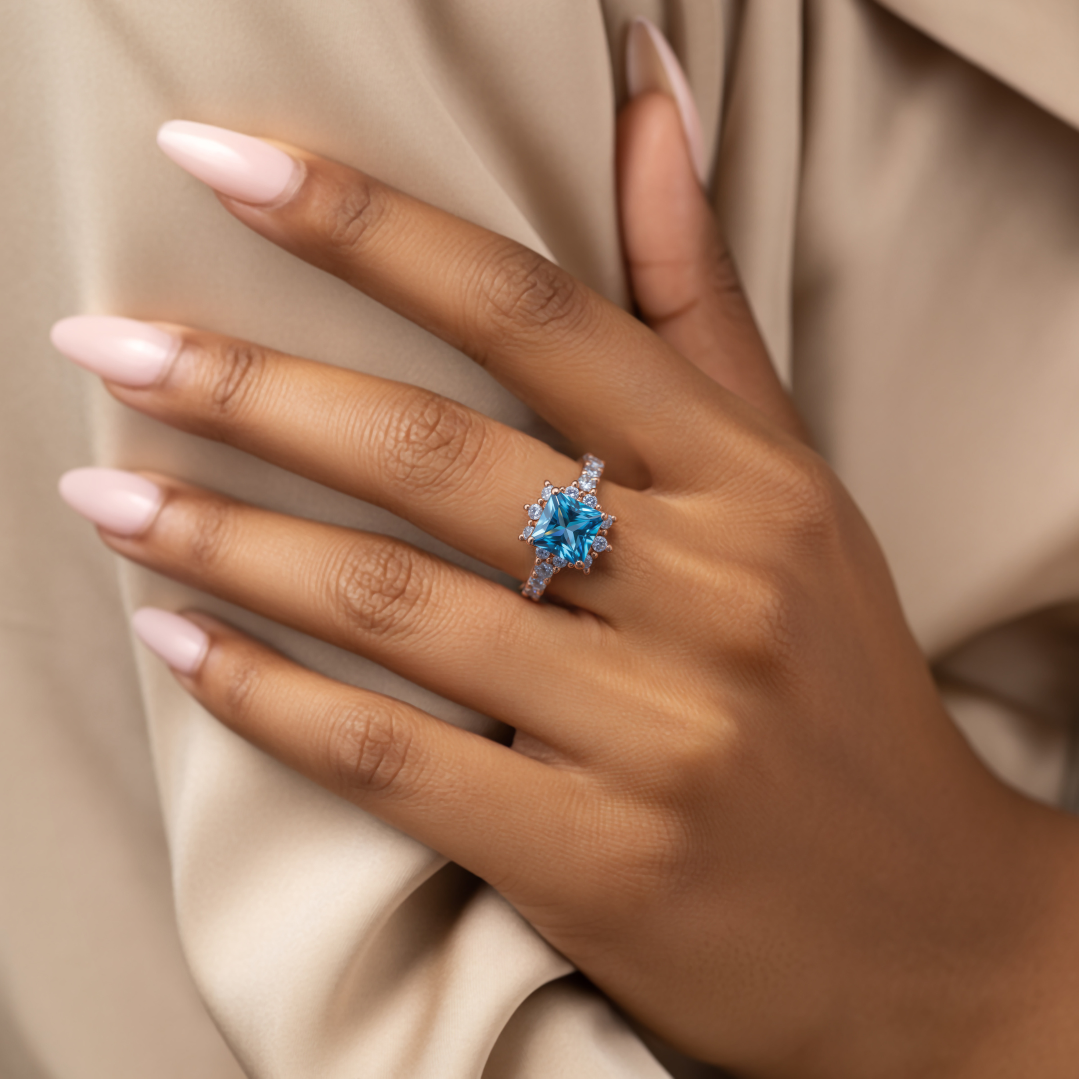 The Caterina Vintage Moissanite Ring