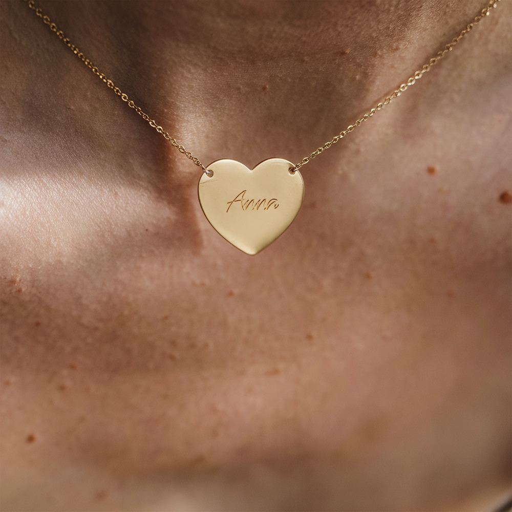 De Persoonlijke Hartketting met Gravure