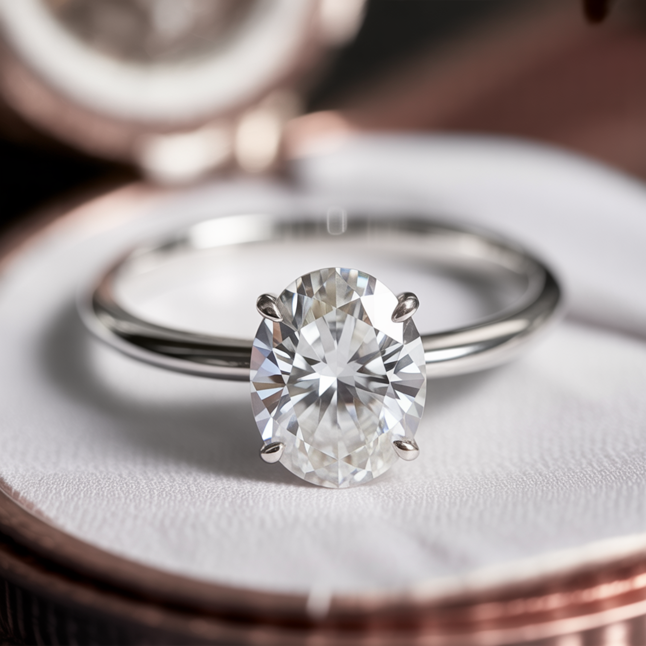 De Luna - Solitaire Moissanite Ring