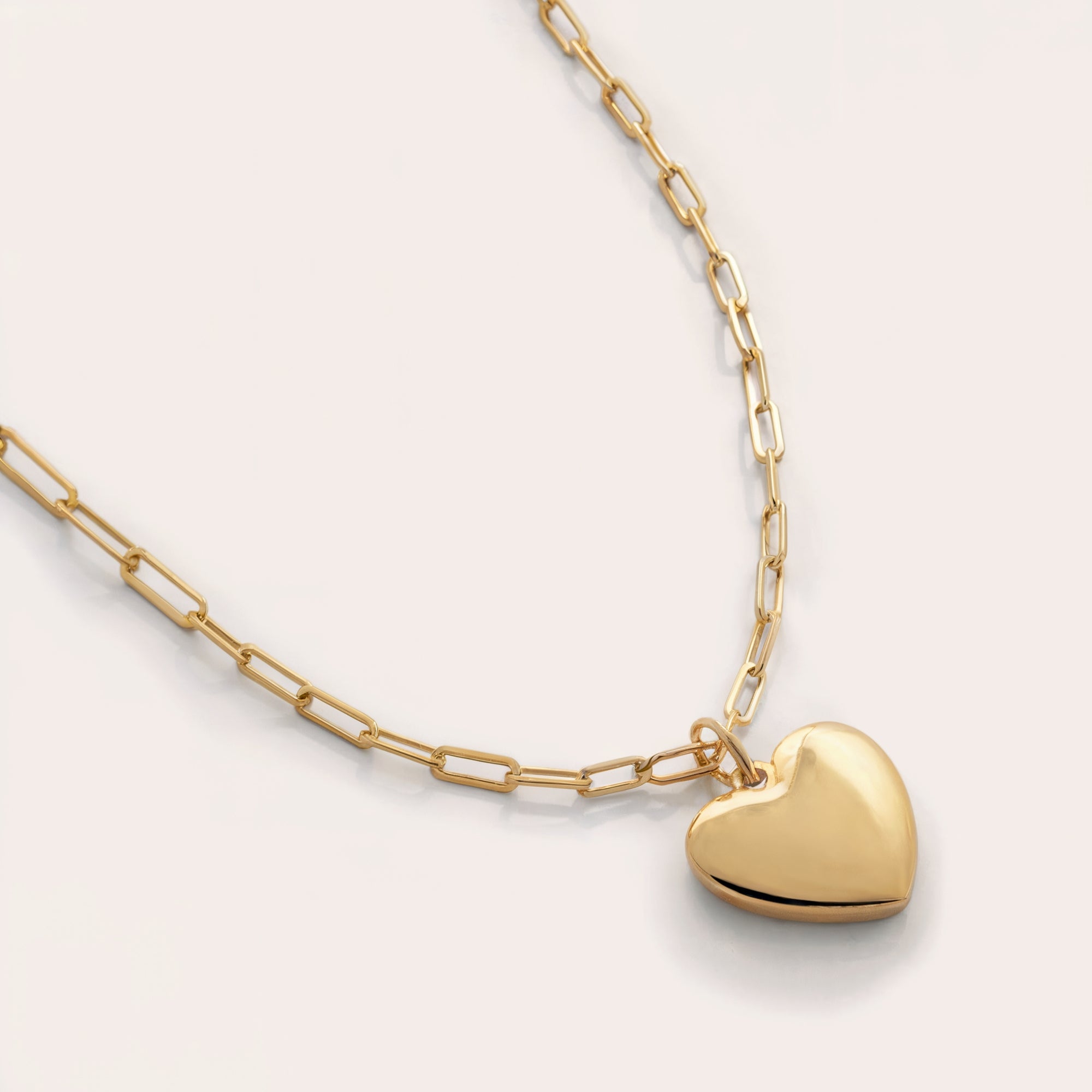 Le Collier Cœur Grosse Chaîne Leva