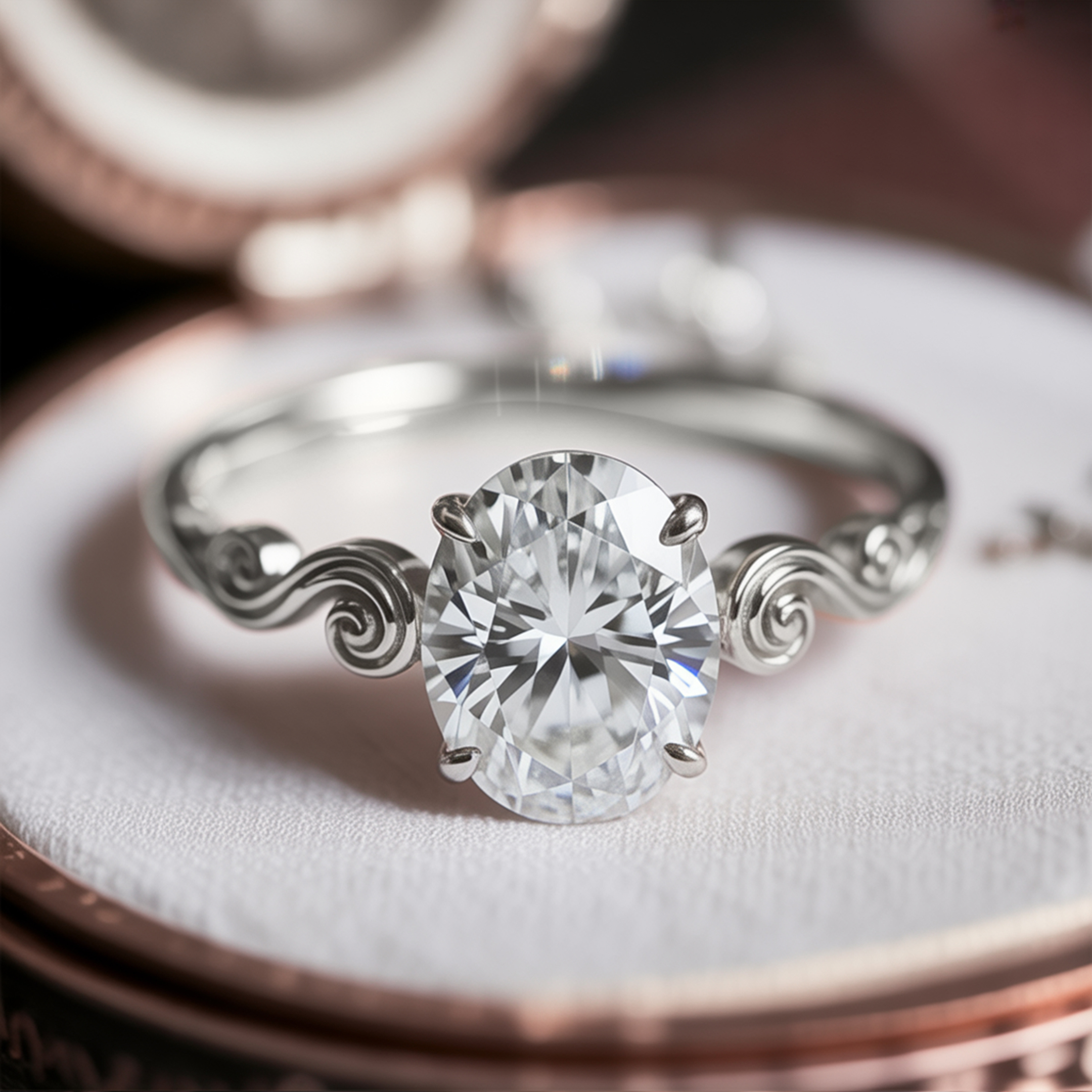 Der Luna - Vintage Moissanit Ring