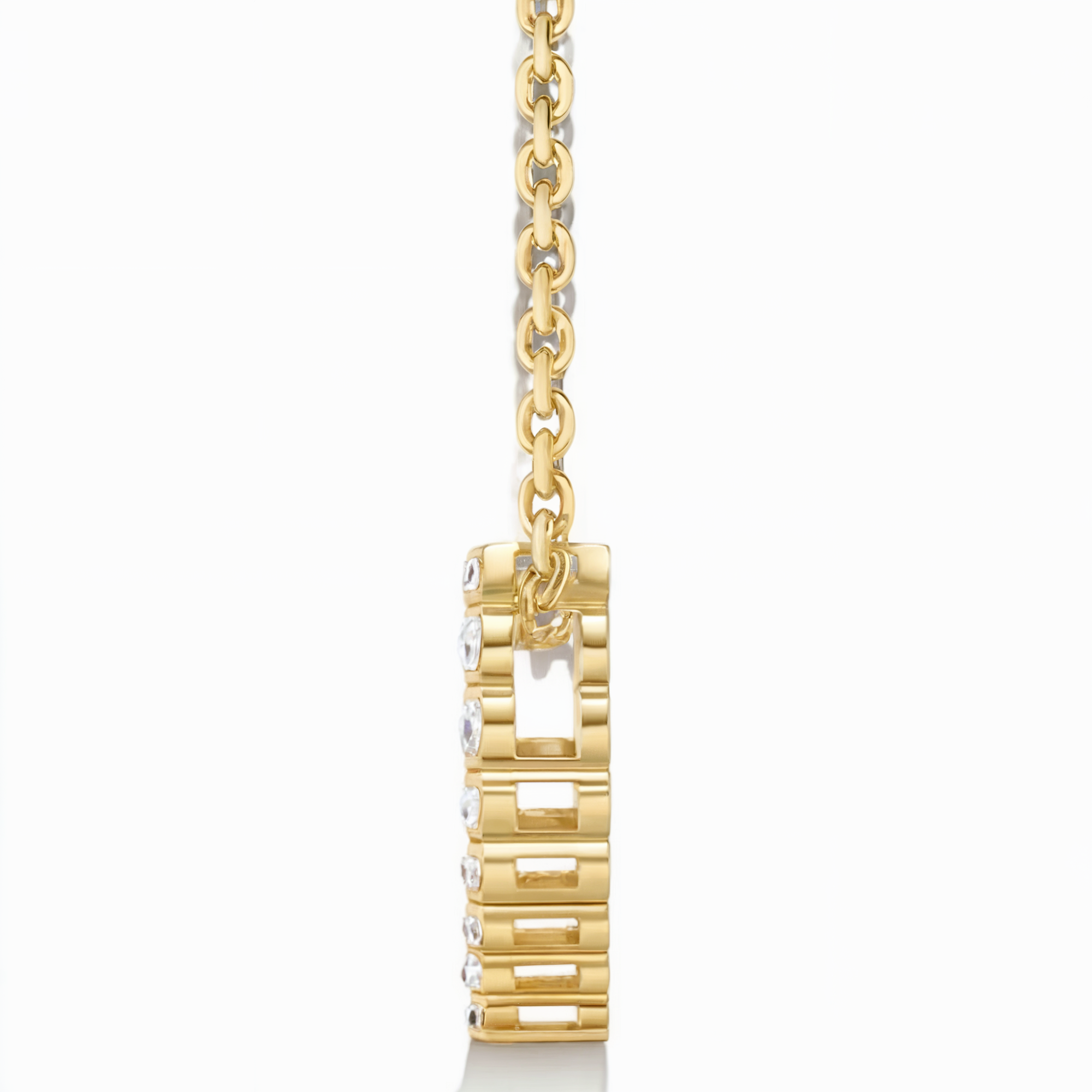 Halskette mit Herz-Diamant-Anhänger