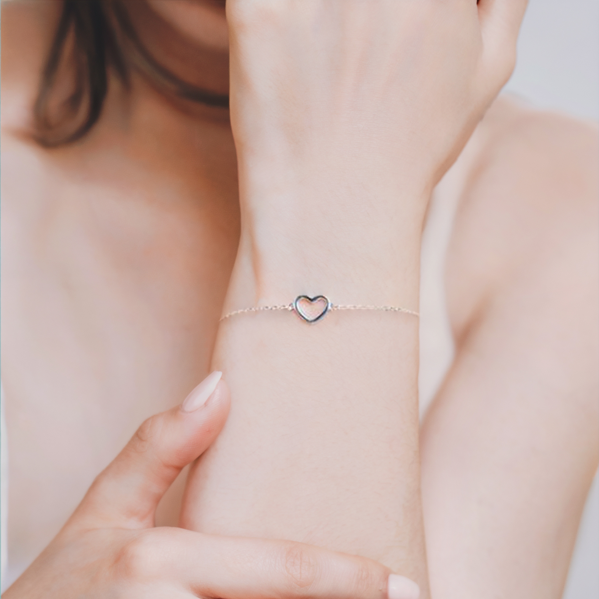 Süßes Herz-Gliederarmband