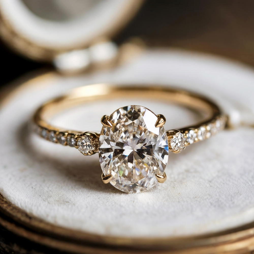 The Luna Rose Gold Promise Ring