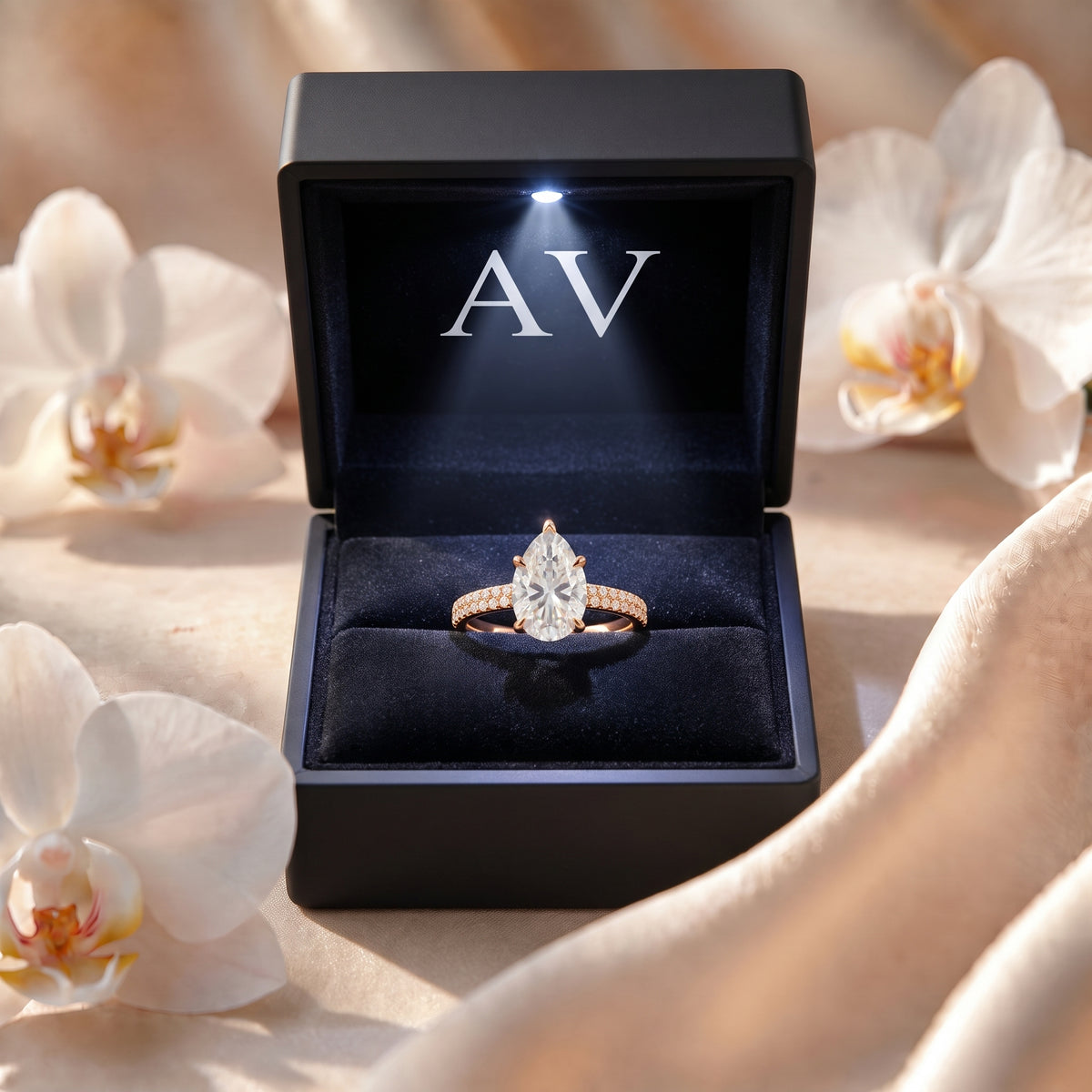 AI0009-PEA-2CT-DPAVE-SOLIT - Premium LED Gift Box Presentation