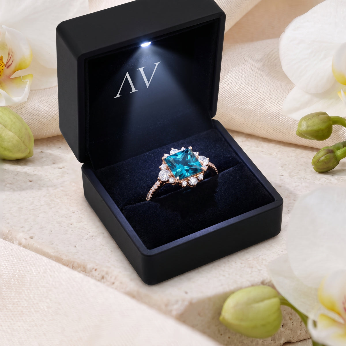 AI0010-PRI-1CT-PAVE-SOLIT - Premium LED Gift Box Presentation