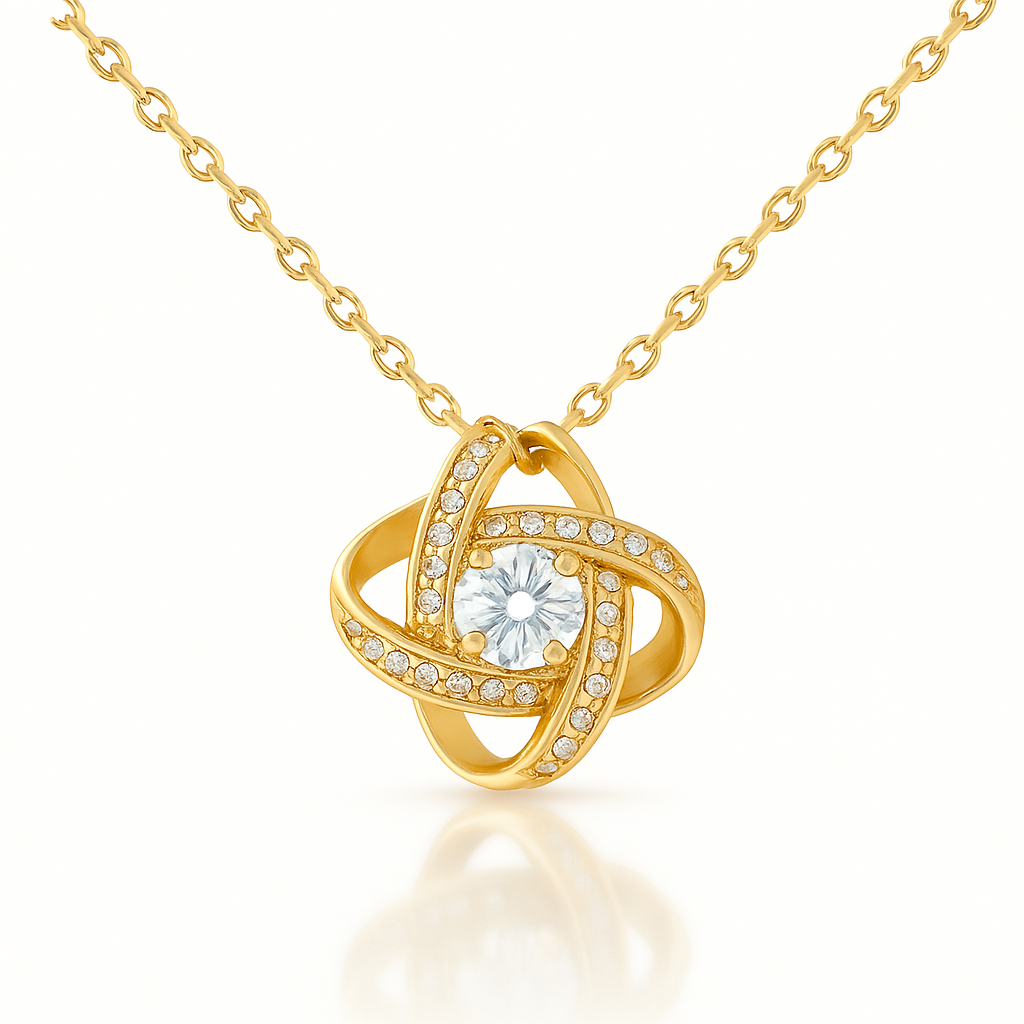 Liebesknoten Halskette | S925 Sterling Silber