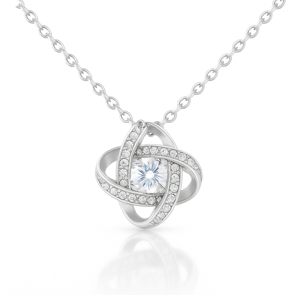 Liebesknoten Halskette | S925 Sterling Silber